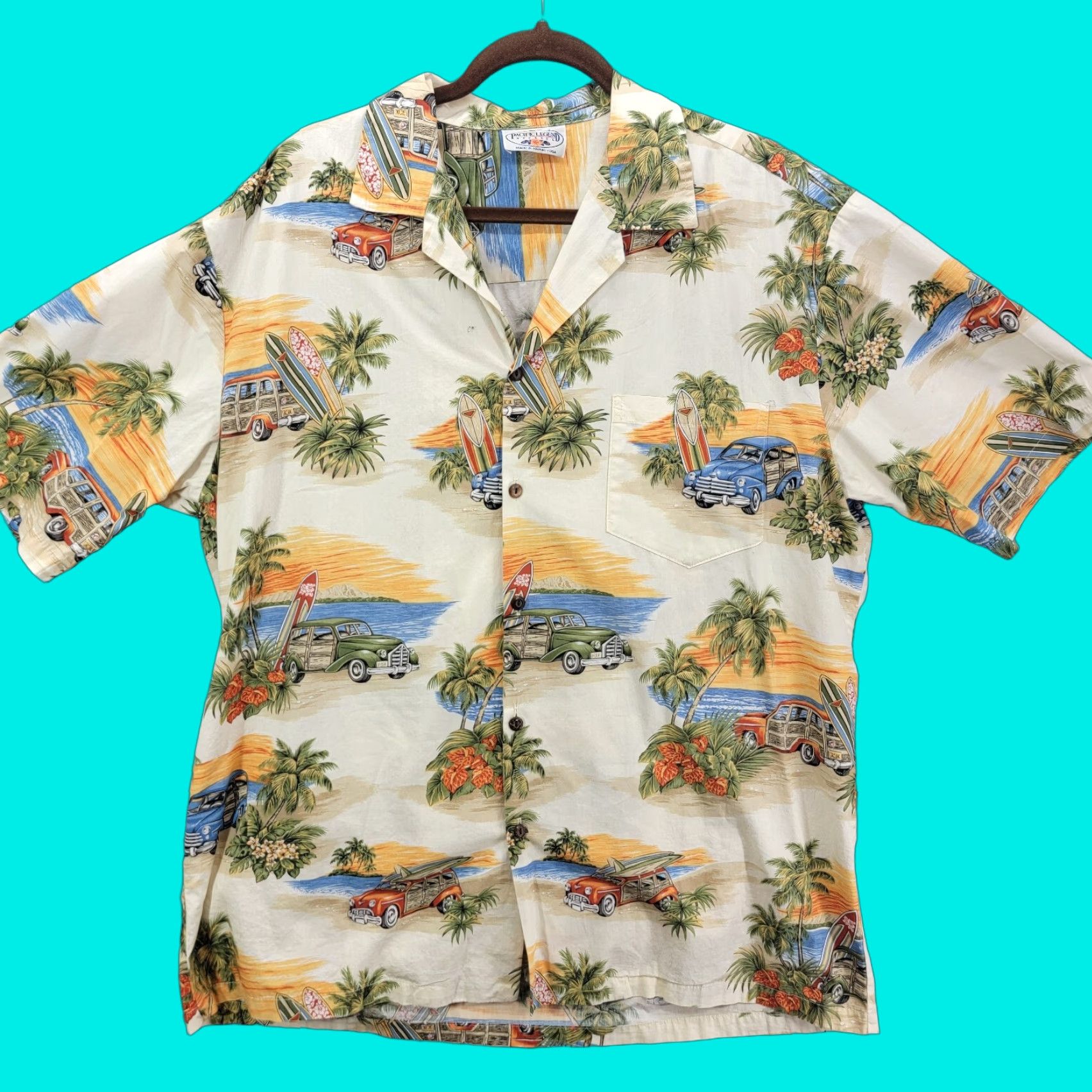 Vintage Vintage Pacific Legend Shirt Mens XL Surf Ocean Beach Size US XL / EU 56 / 4 - 1 Thumbnail
