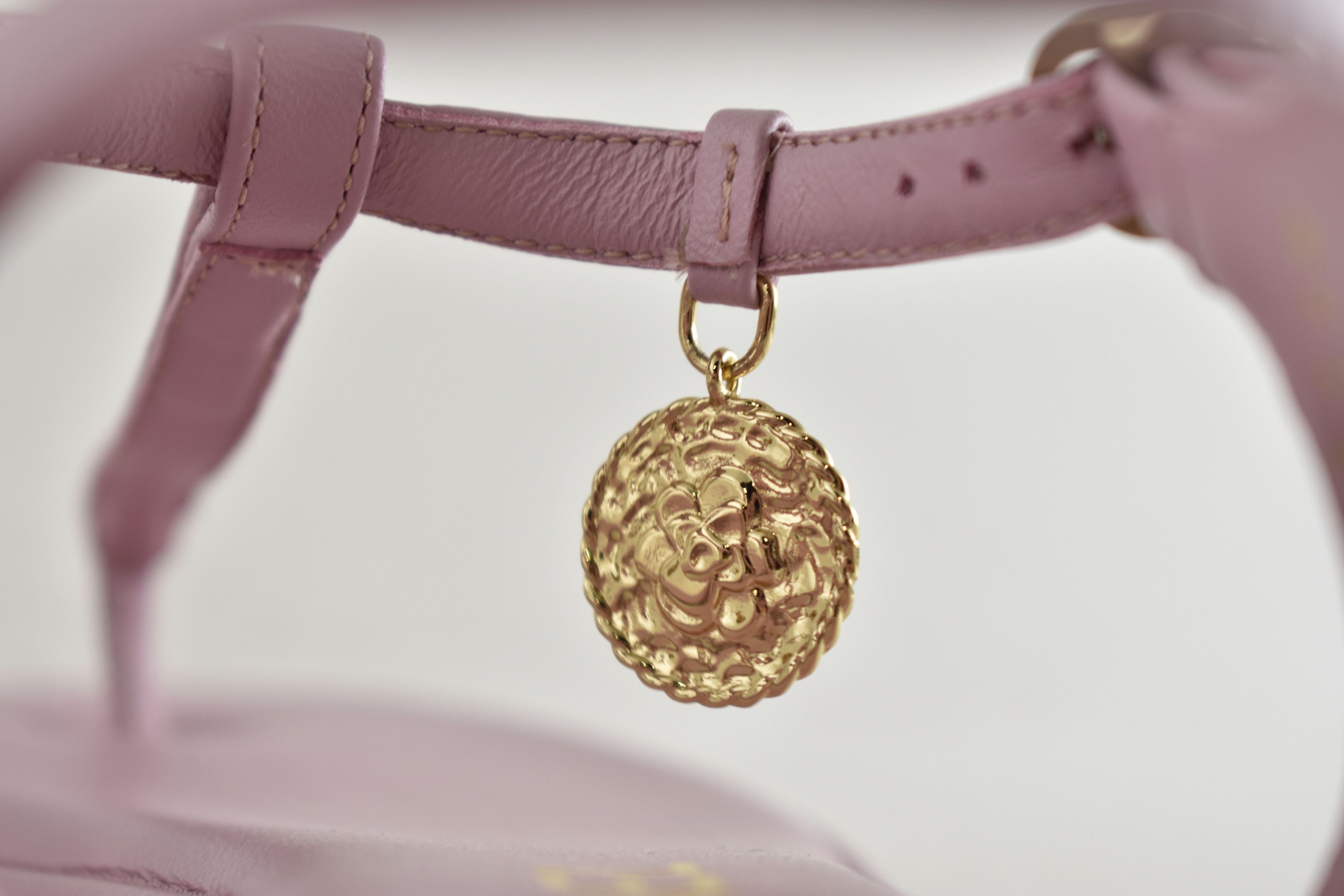 Chanel Chanel 24B Lilac Pink Gold CC Logo Flat Thong Sandal 39.5 Size US 9.5 / IT 39.5 - 16 Thumbnail