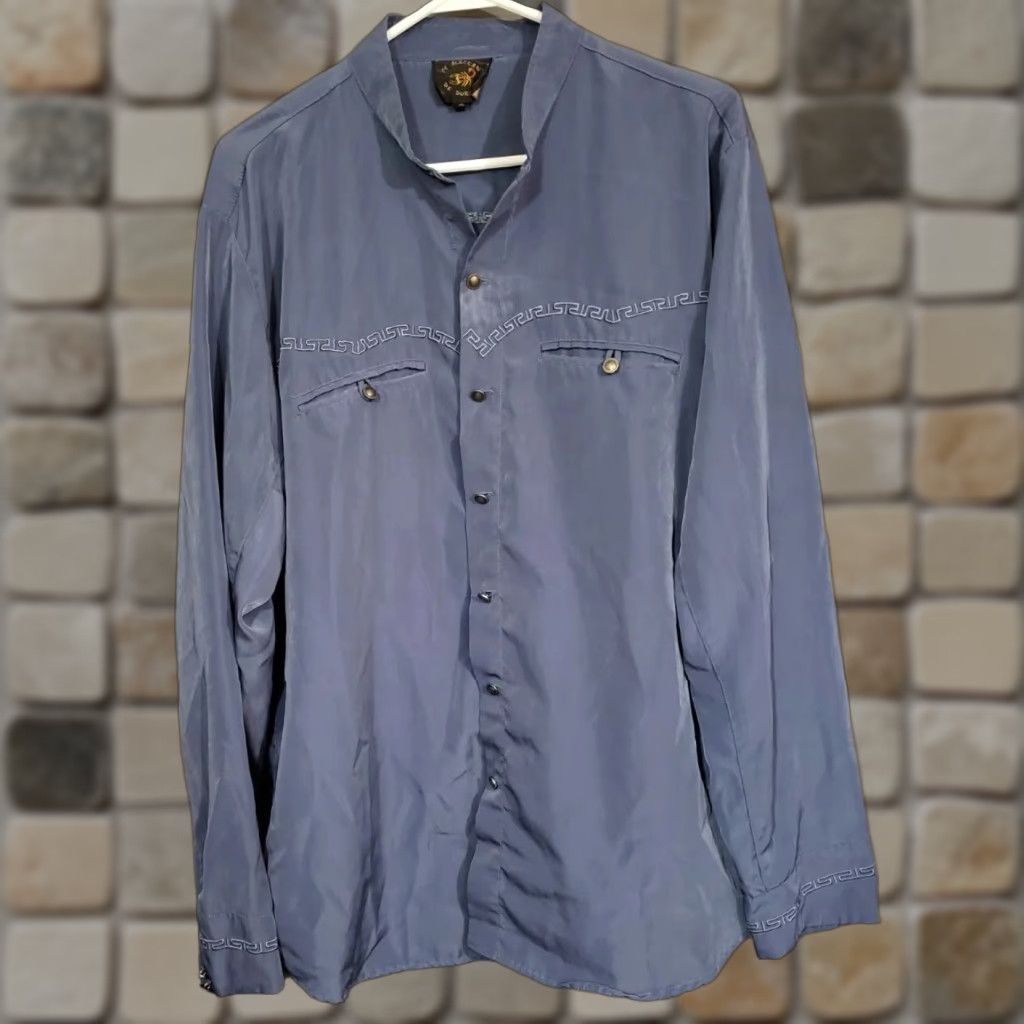 Durango VINTAGE El Alacran De Durango Button Up Shirt Western Cowboy Long Sleeve Blue Mens XL Size US XL / EU 56 / 4 - 1 Thumbnail
