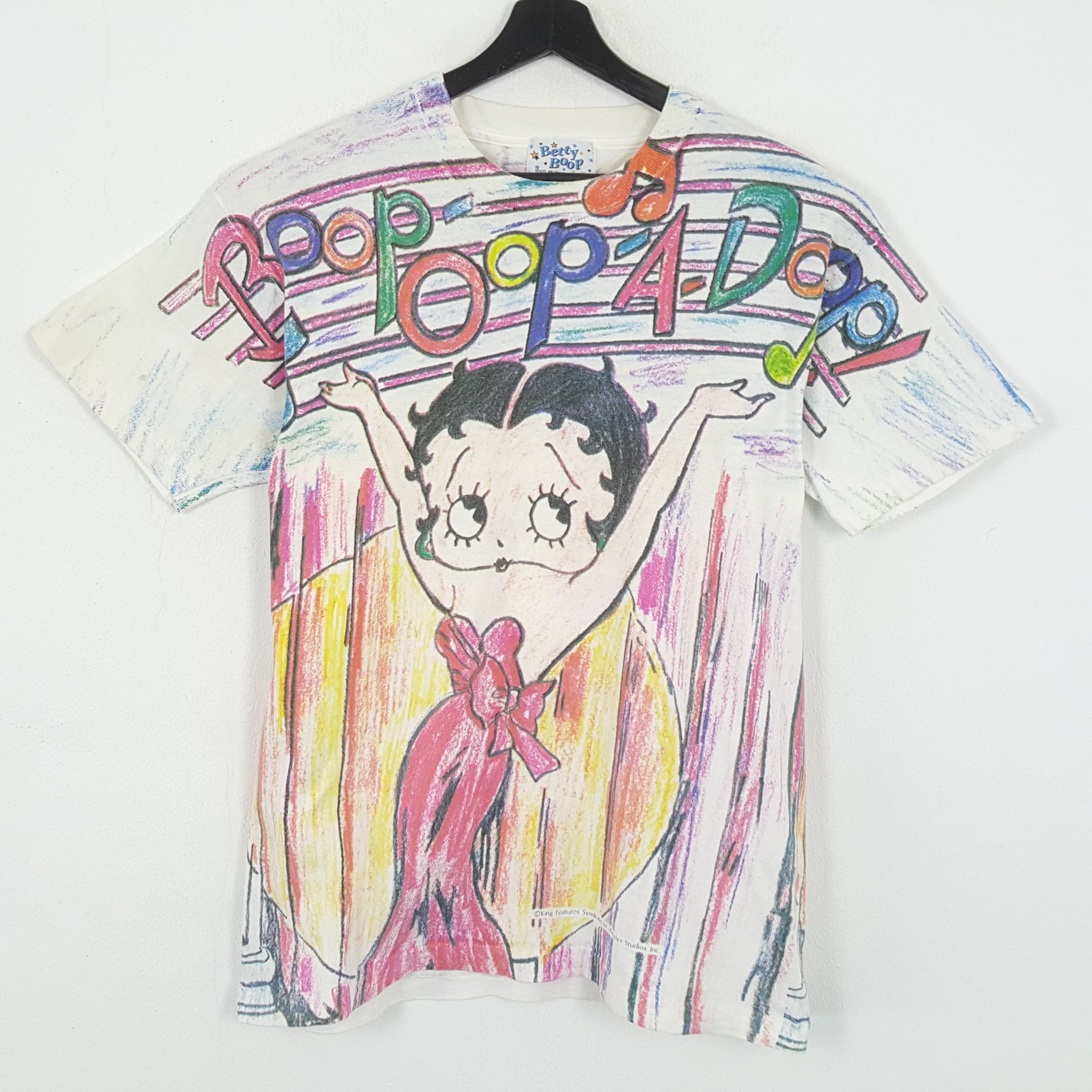 Anime × Cartoon Network × Vintage BETTY BOOP Fullprint Design Cartoon Vintage Tshirt Size US L / EU 52-54 / 3 - 1 Thumbnail