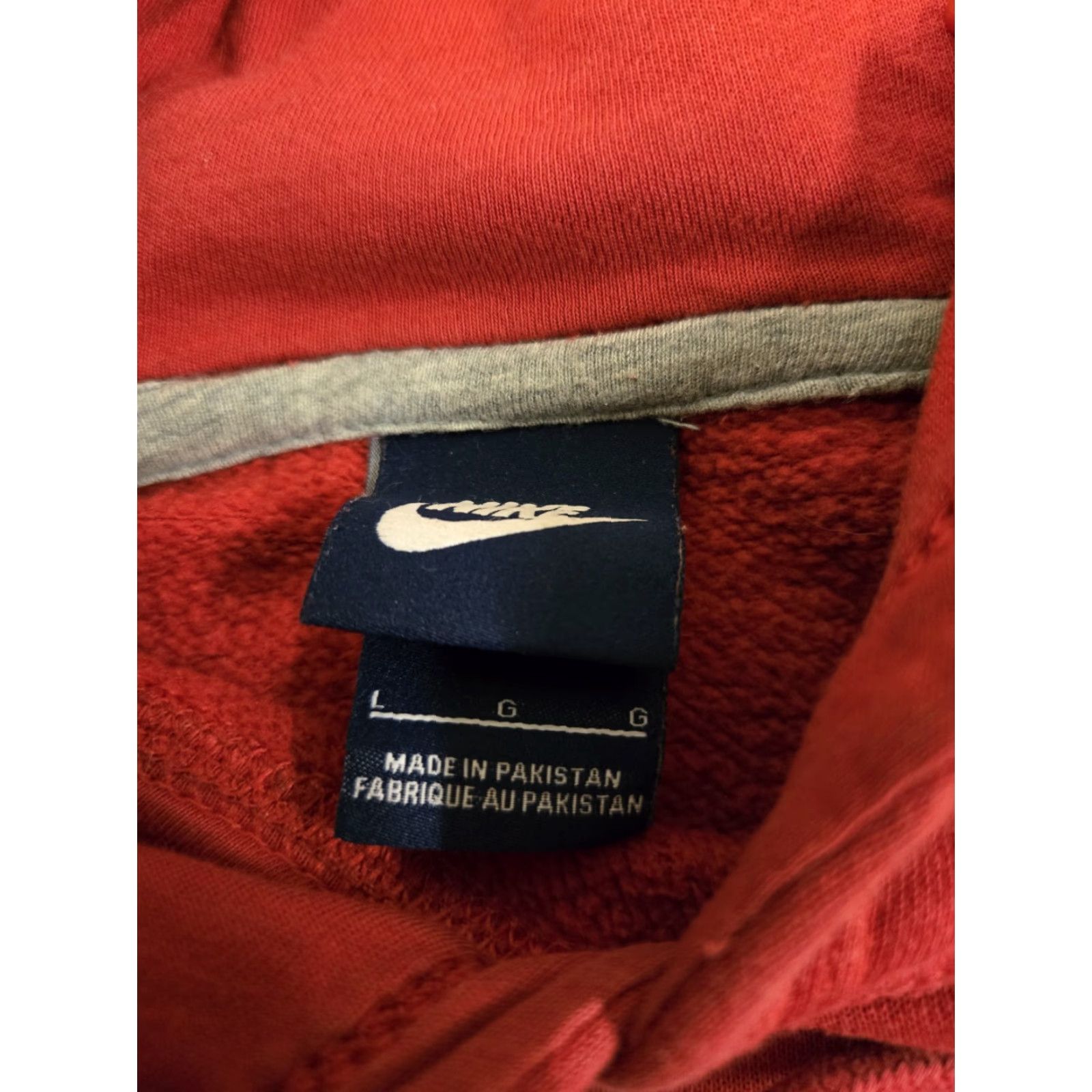 Nike Nike Hoodie Sweatshirt Men’s Large Solid Red Classic Swoosh Drawstring Pockets Size US L / EU 52-54 / 3 - 5 Thumbnail