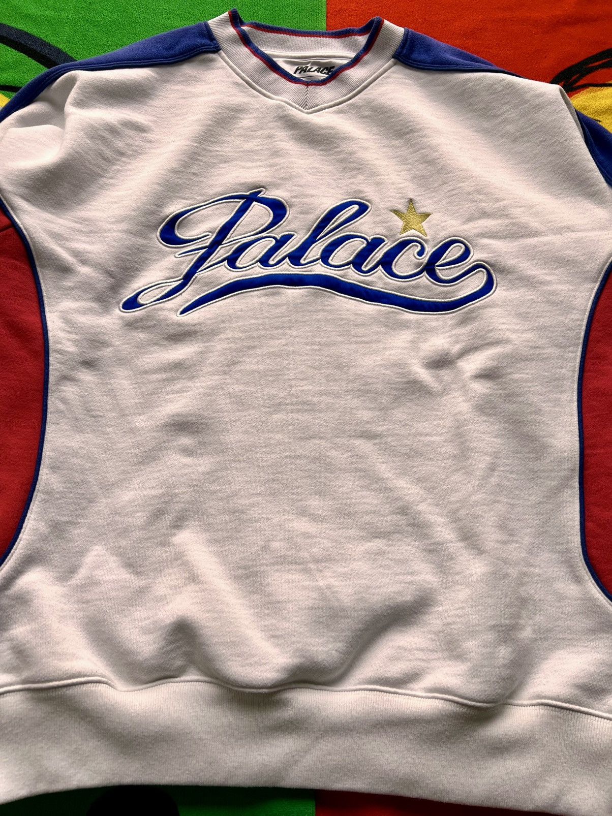 Palace L Palace Skateboards Star Script Crewneck Sweatshirt uk usa Size US L / EU 52-54 / 3 - 13 Thumbnail