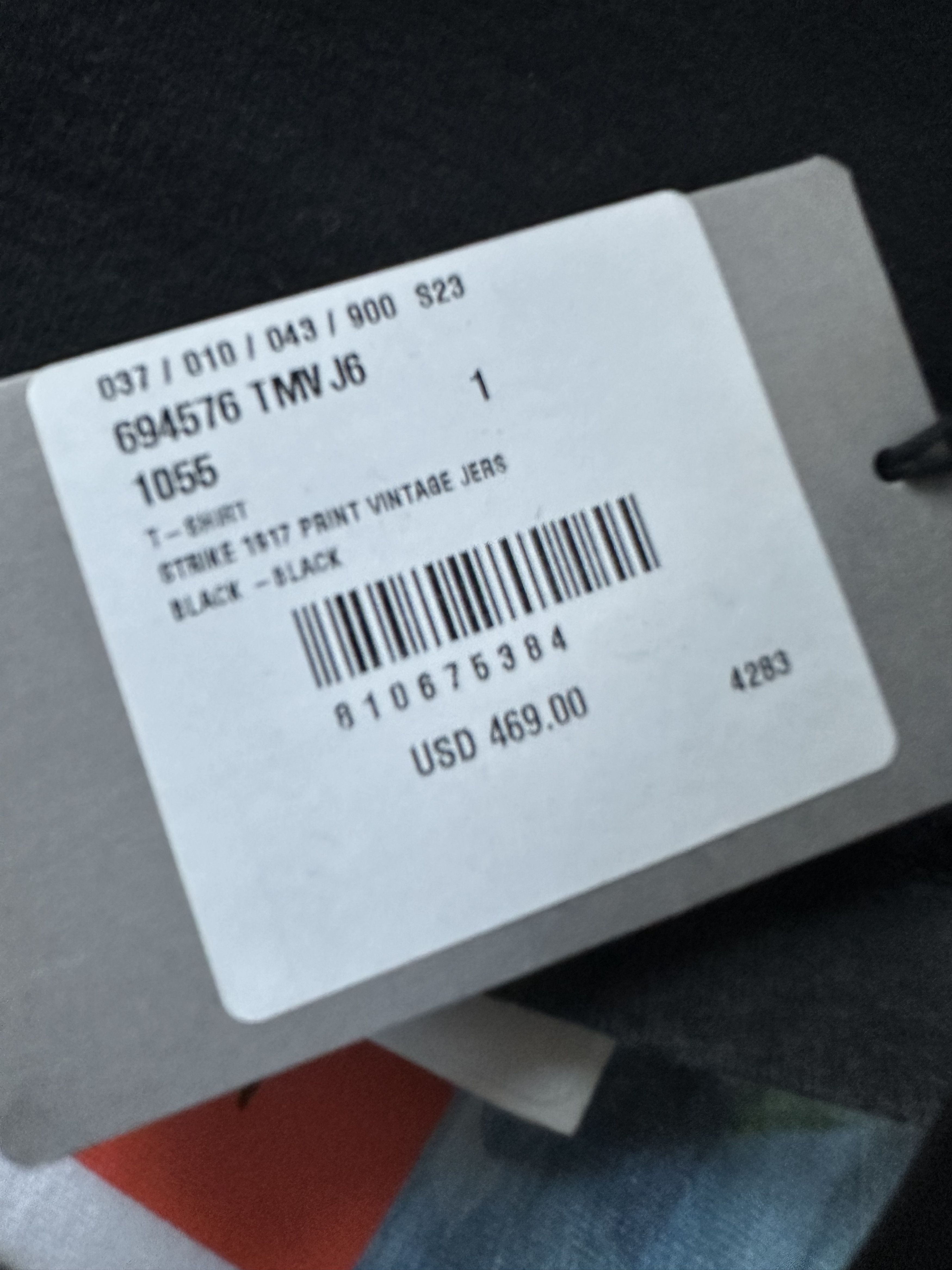 Balenciaga BALENCIAGA STRIKE 1917 OVERSIZED TSHIRT 'WASHED BLACK' Size US L / EU 52-54 / 3 - 7 Thumbnail