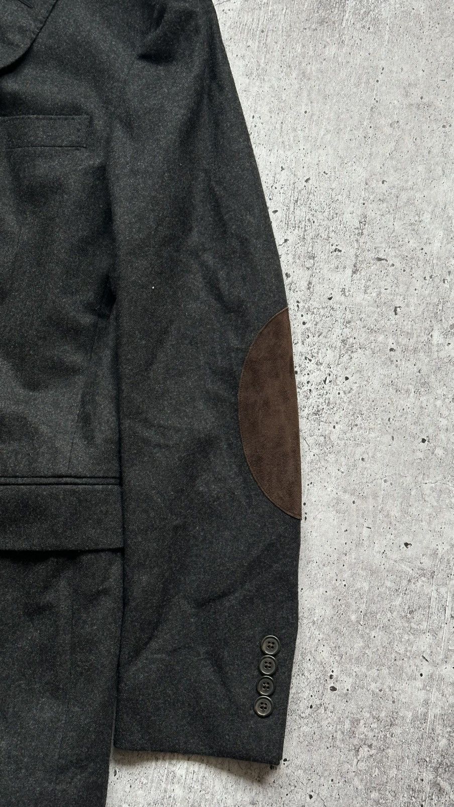 Polo Ralph Lauren Polo Ralph Lauren Wool Blazer With Suede Size 38R - 2 Thumbnail
