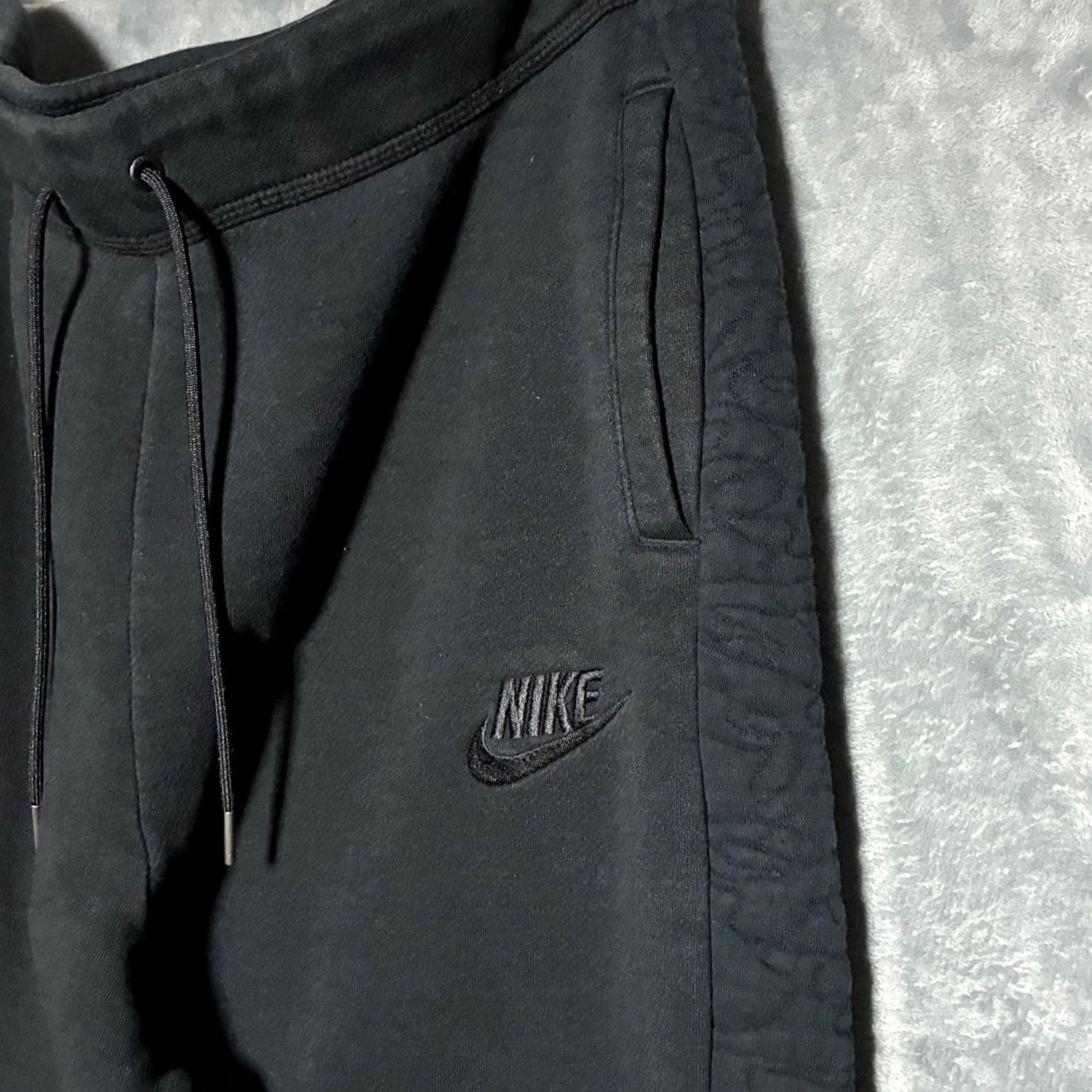 Nike Nike Tapered Textured Side Stripe Fleece Jogger Sweatpants Mens XL Black Size US 36 / EU 52 - 3 Thumbnail