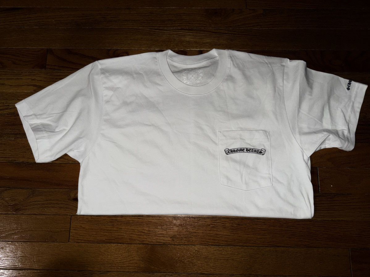 Chrome Hearts Chrome hearts basic white tee Size US M / EU 48-50 / 2 - 6 Thumbnail