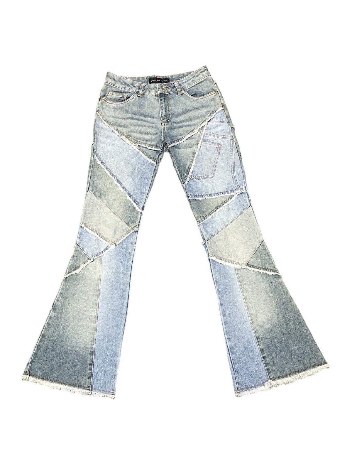 Other VINTAGE JOUER AUX ECHECH HAGI DENIM FLARED JEANS Size 28" / US 6 / IT 42 - 16 Thumbnail