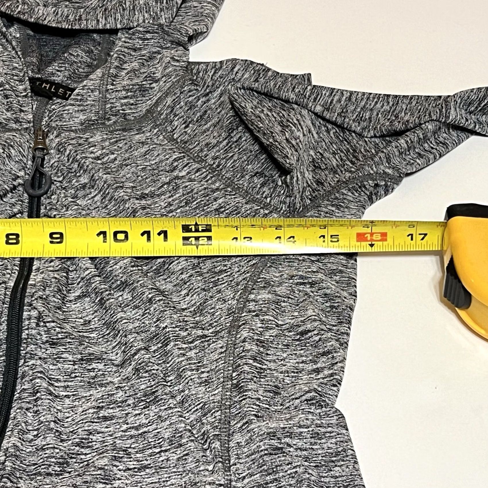 Athleta Athleta Hooded Full Zip Up Jacket Womens S Gray Heather Vitamin Sea Full Zip Comfort Pockets Athleisure Winter Spring Fall Gym & Training Size S / US 4 / IT 40 - 6 Thumbnail