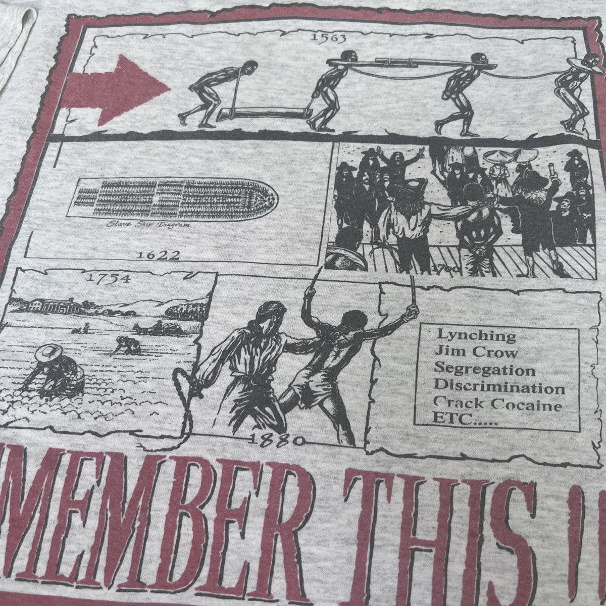 Rap Tees VTG. 90s REMEMBER THIS KUMASI KREATIONS Black History Tee XL Size US XL / EU 56 / 4 - 6 Thumbnail