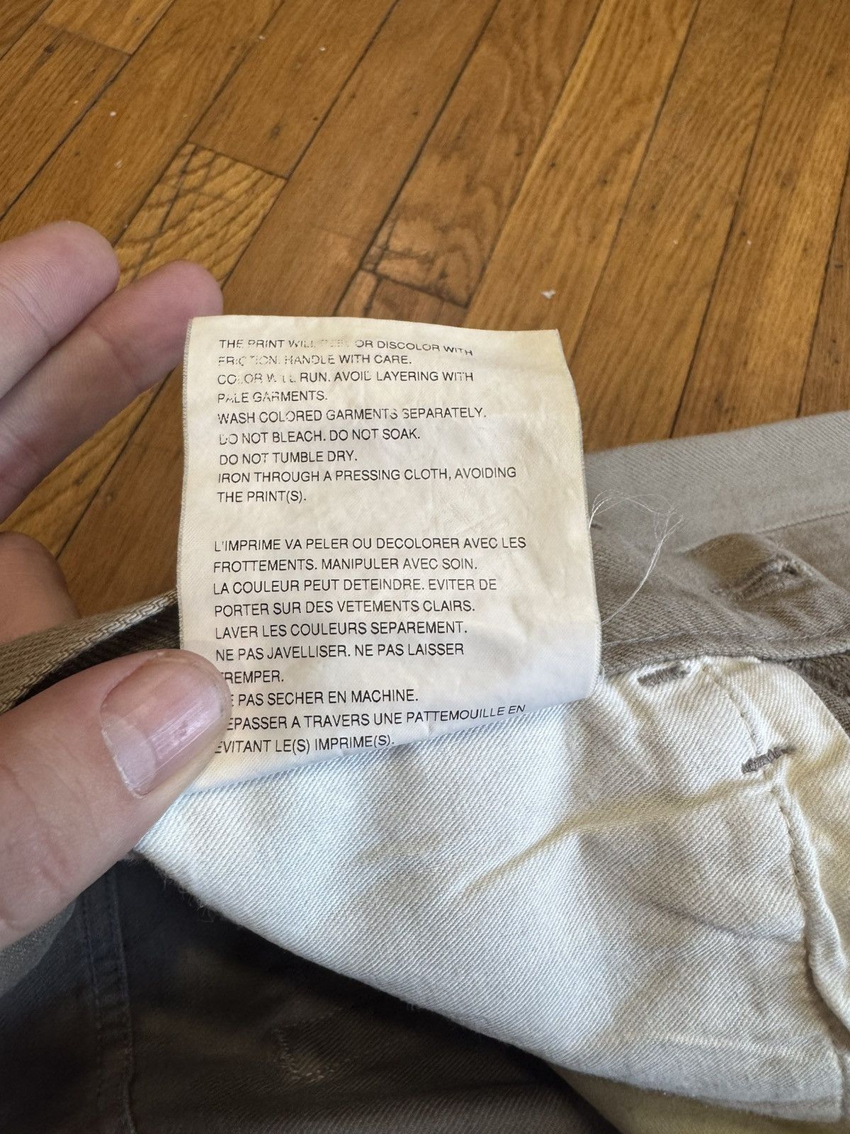 Junya Watanabe Comme des Garçons MAN “Curry Rice” AD2001 Poem Collection Size US 34 / EU 50 - 8 Thumbnail