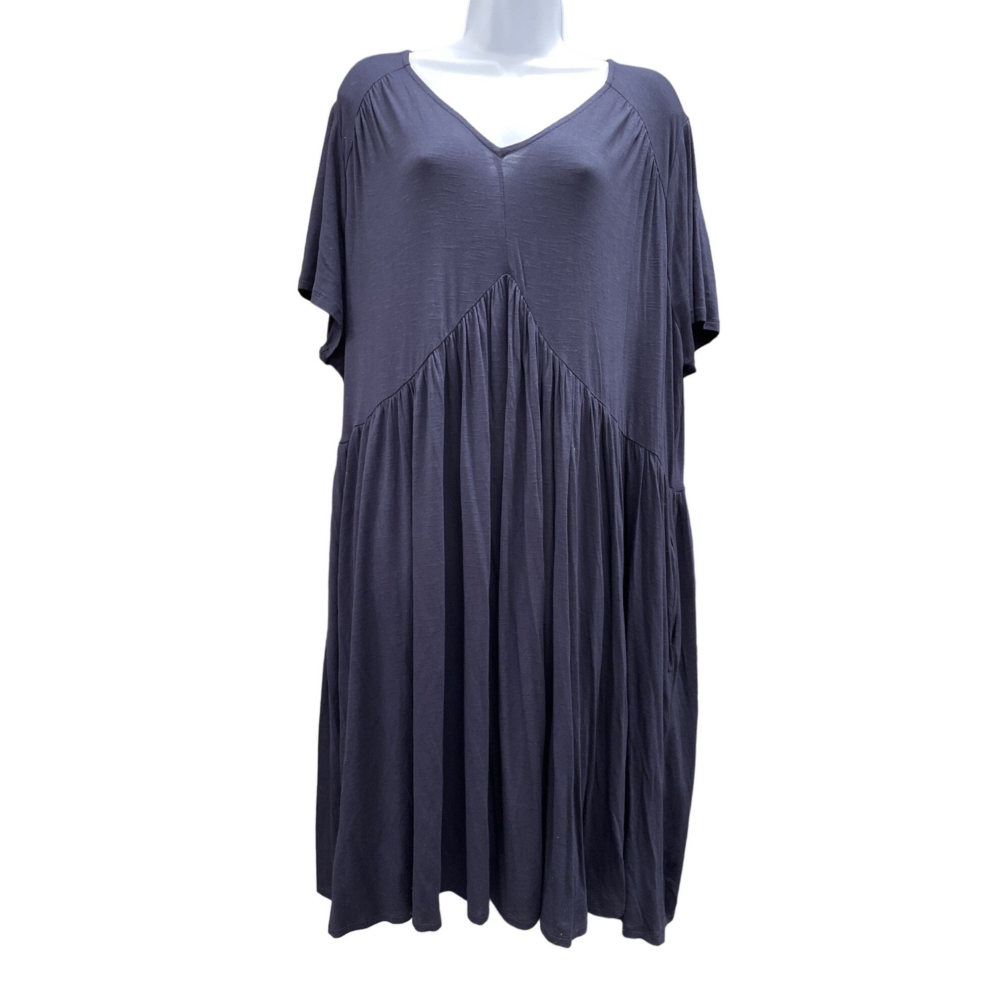 Other Lane Bryant Womens Navy Blue Swing Dress Size 18 20 SKU 1444 Size XXL / US 16-18 / IT 52-54 - 1 Thumbnail