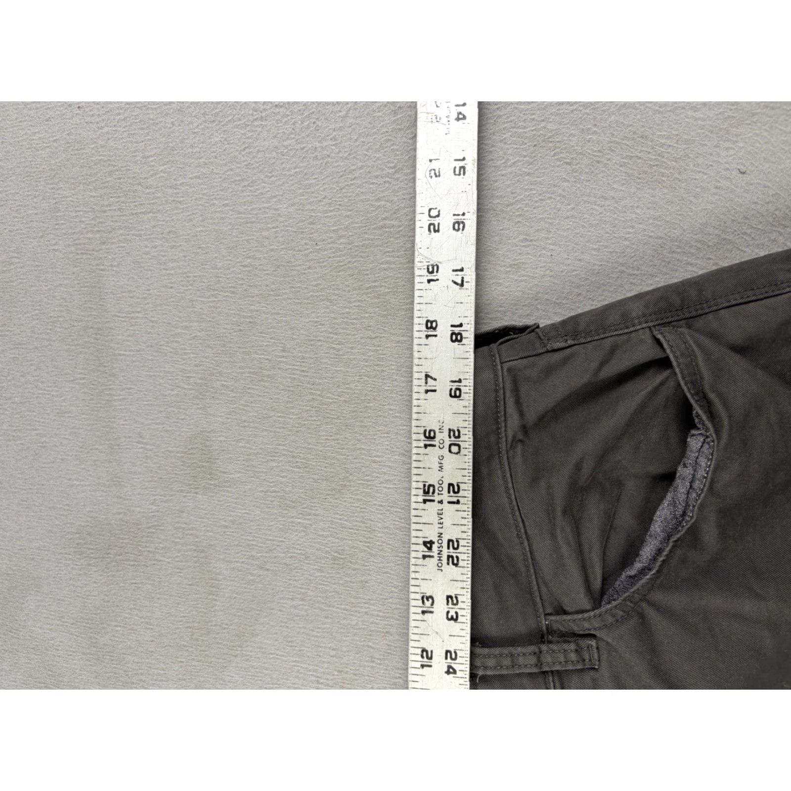 Flint And Tinder Flint And Tinder Pants Men 34x36 Gray Chino Athletic Tapered Straight Leg Flat Front Canvas Cotton Casual Mens Regular Size 34x36 Size US 34 / EU 50 - 5 Thumbnail