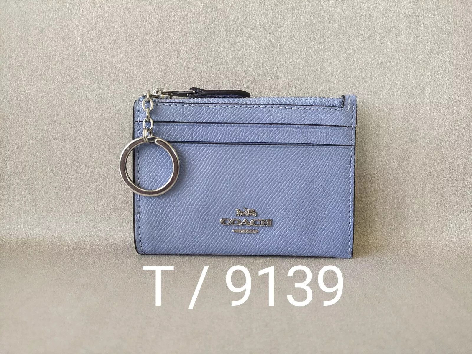 Coach Coach Mini Skinny ID zip CardCase cross grain leather T 9139 Size ONE SIZE - 12 Thumbnail