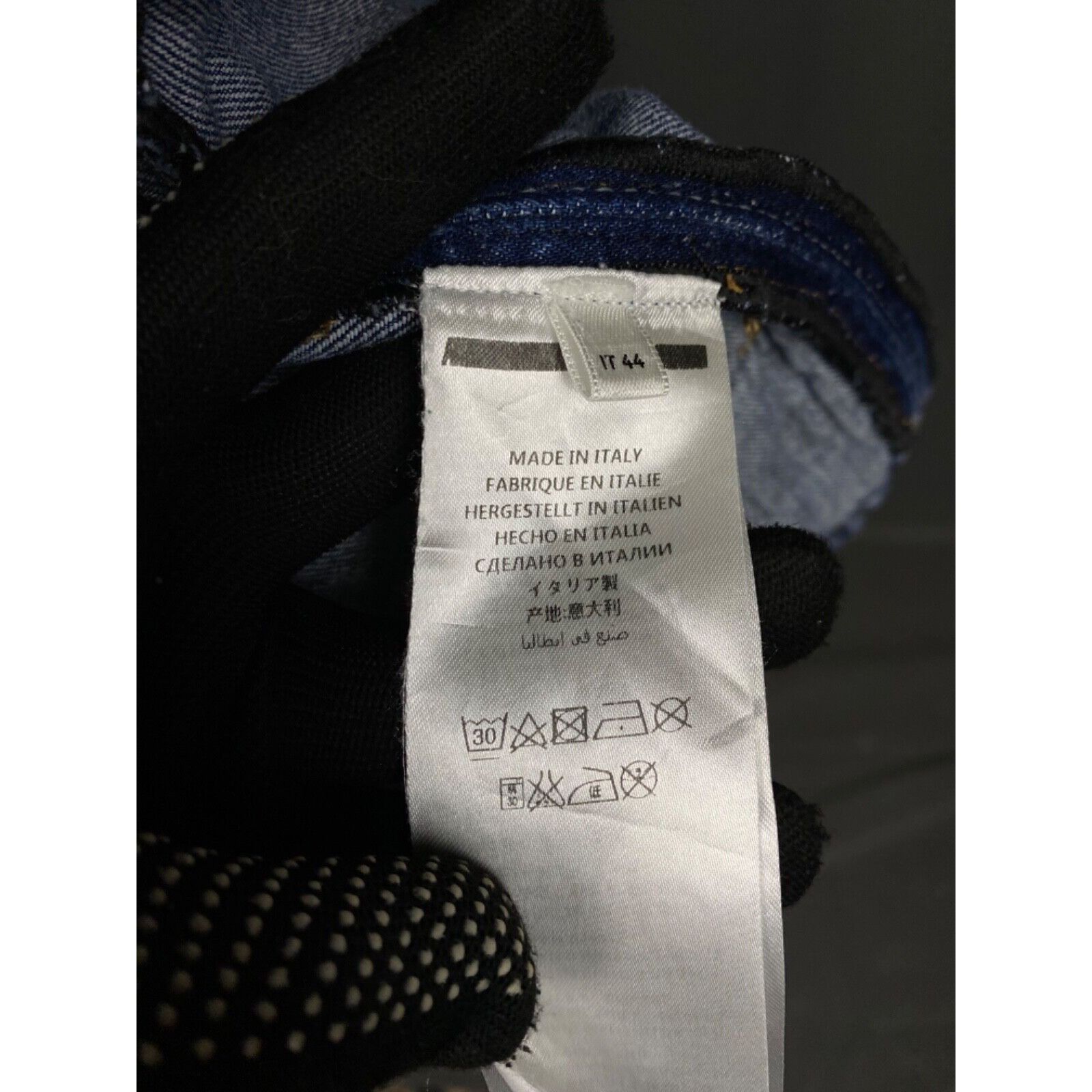 Alexander McQueen Alexander McQueen Patchwork Denim Men's Blue Biker Jeans Jac Size US S / EU 44-46 / 1 - 11 Thumbnail