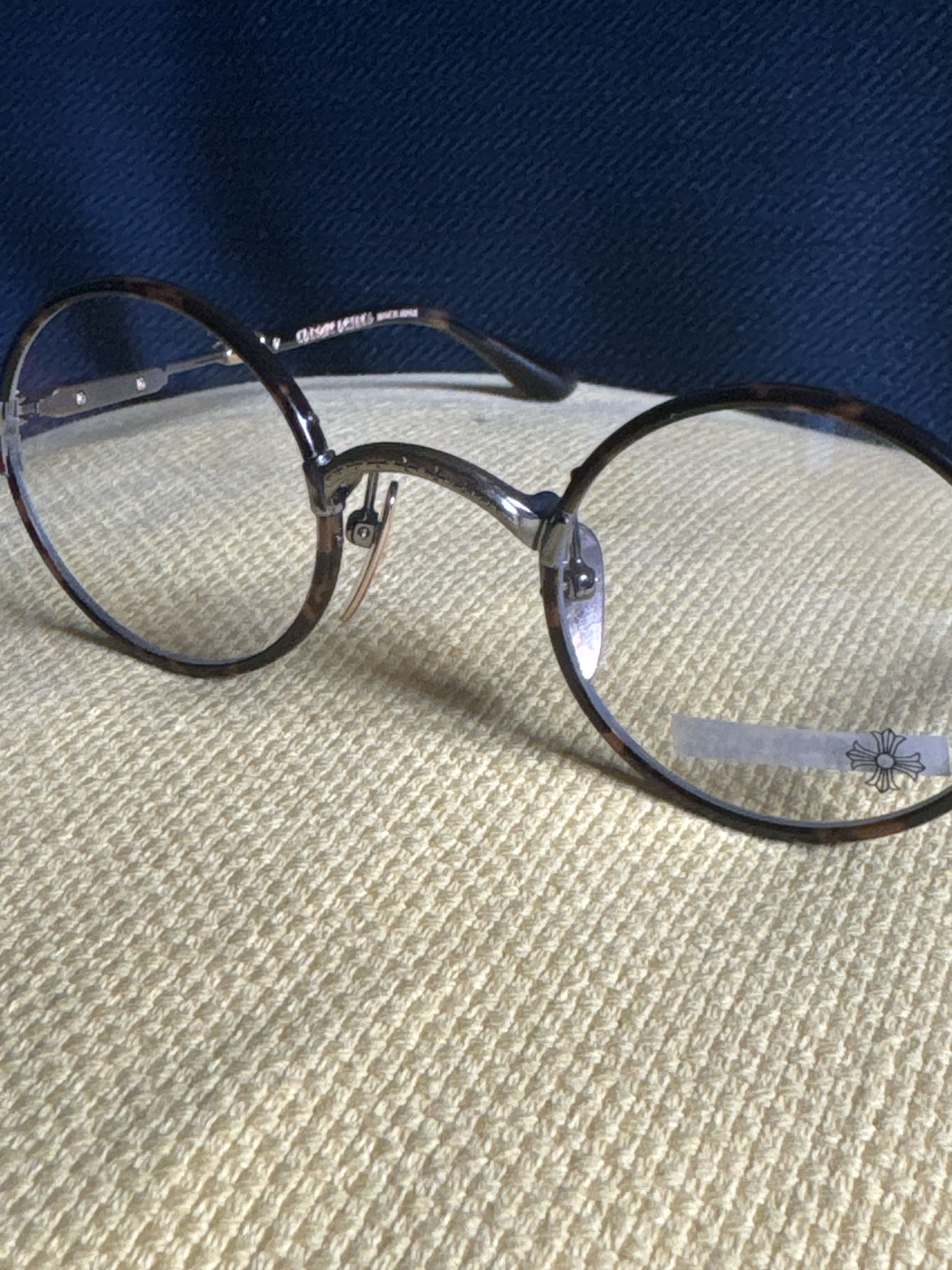 image of Chrome Hearts Edith F in Dark Tortoise/Gold Antique, Men's