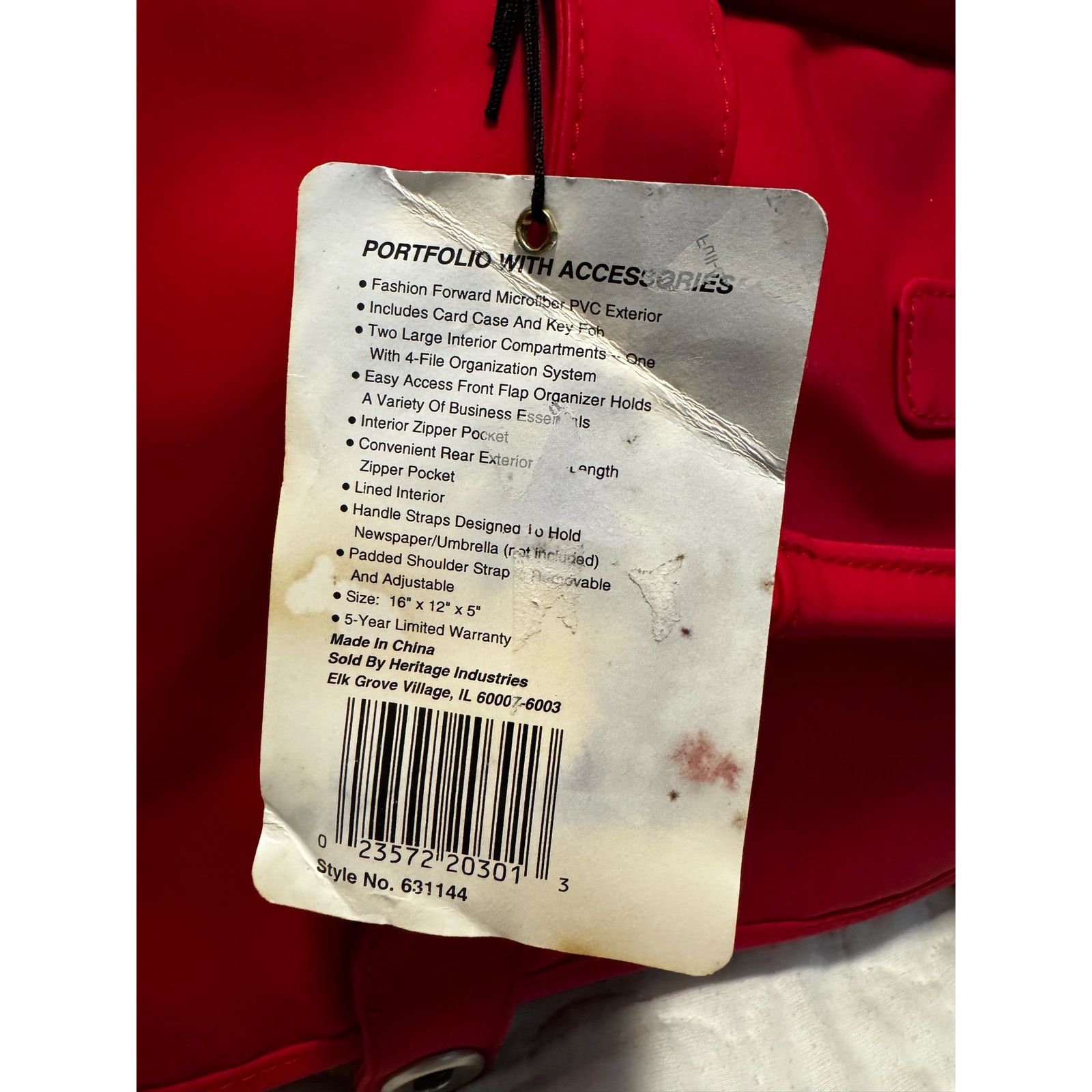 Other Heritage Red Portfolio Bag Vintage Size ONE SIZE - 4 Thumbnail