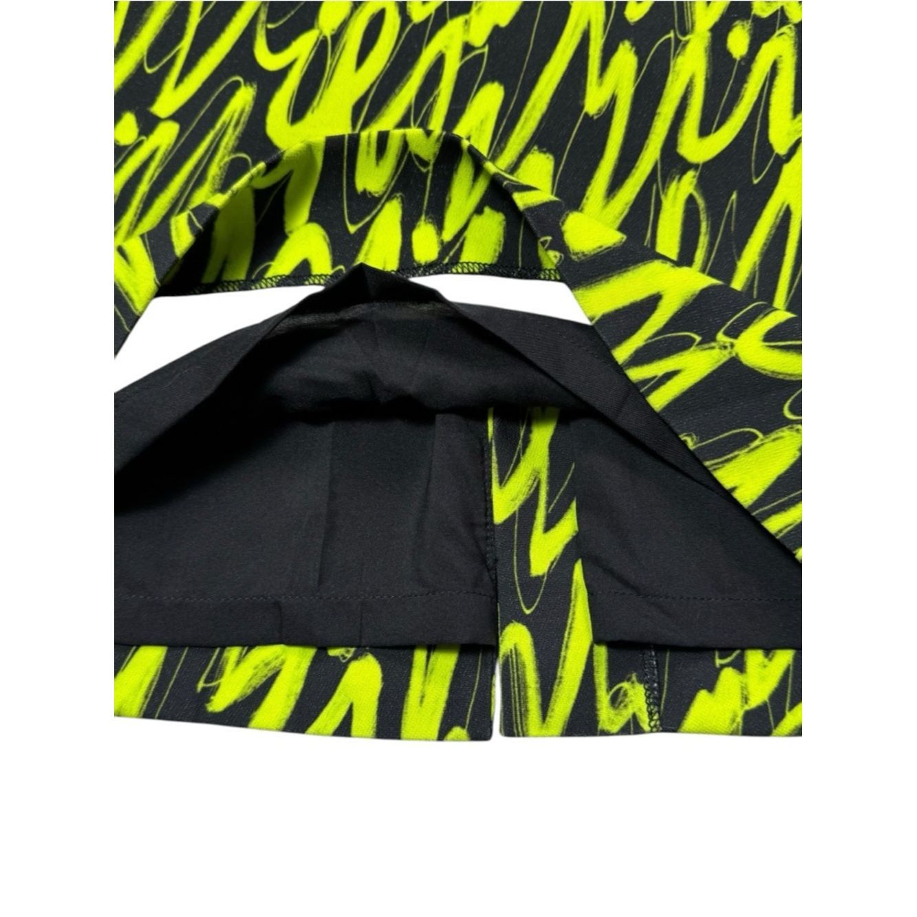MILLY Milly Black Waist Neon Lime Patterned Pencil Skirt Size 6 Size 28" / US 6 / IT 42 - 5 Thumbnail
