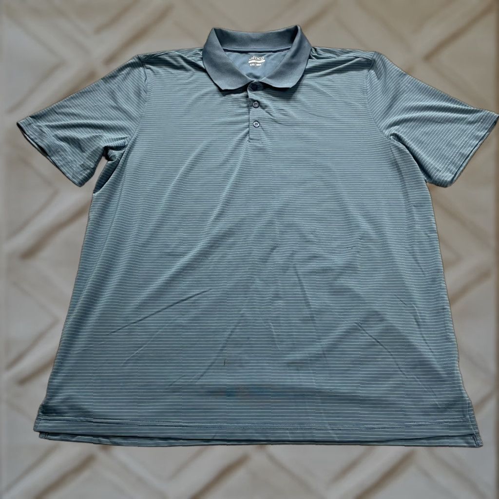 Vintage BCG Golf Polo Shirt Mens XXL Blue Striped White Collared Short Sleeve Active Top Size US XXL / EU 58 / 5 - 1 Thumbnail