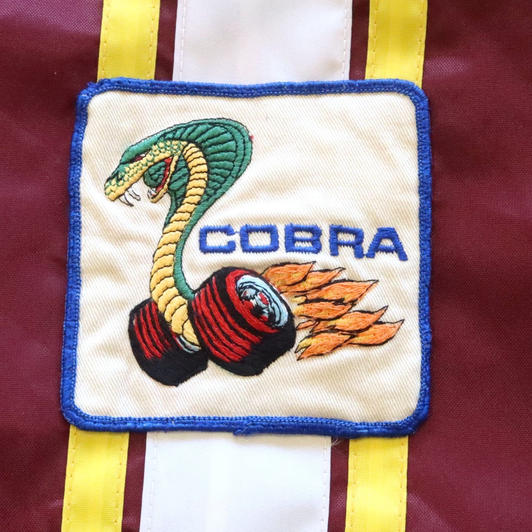 VINTAGE Ford Cobra Racing Jacket Mens Jacket L Red Ford Cobra Racing Jacket Mens L Red Vintage