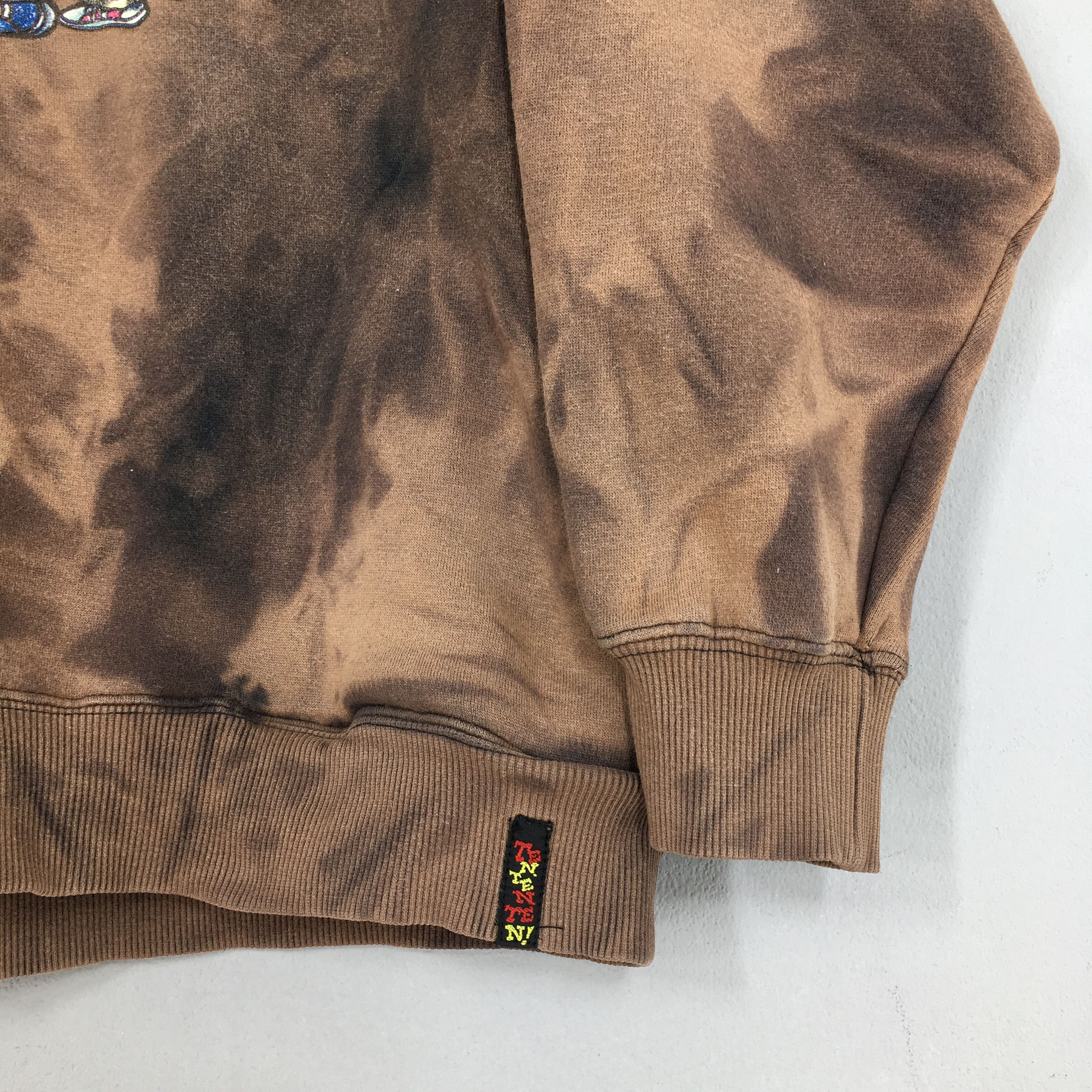 Vintage Vintage 90s Streetwear Skaters Bleach Sweatshirt Large Size US L / EU 52-54 / 3 - 3 Thumbnail