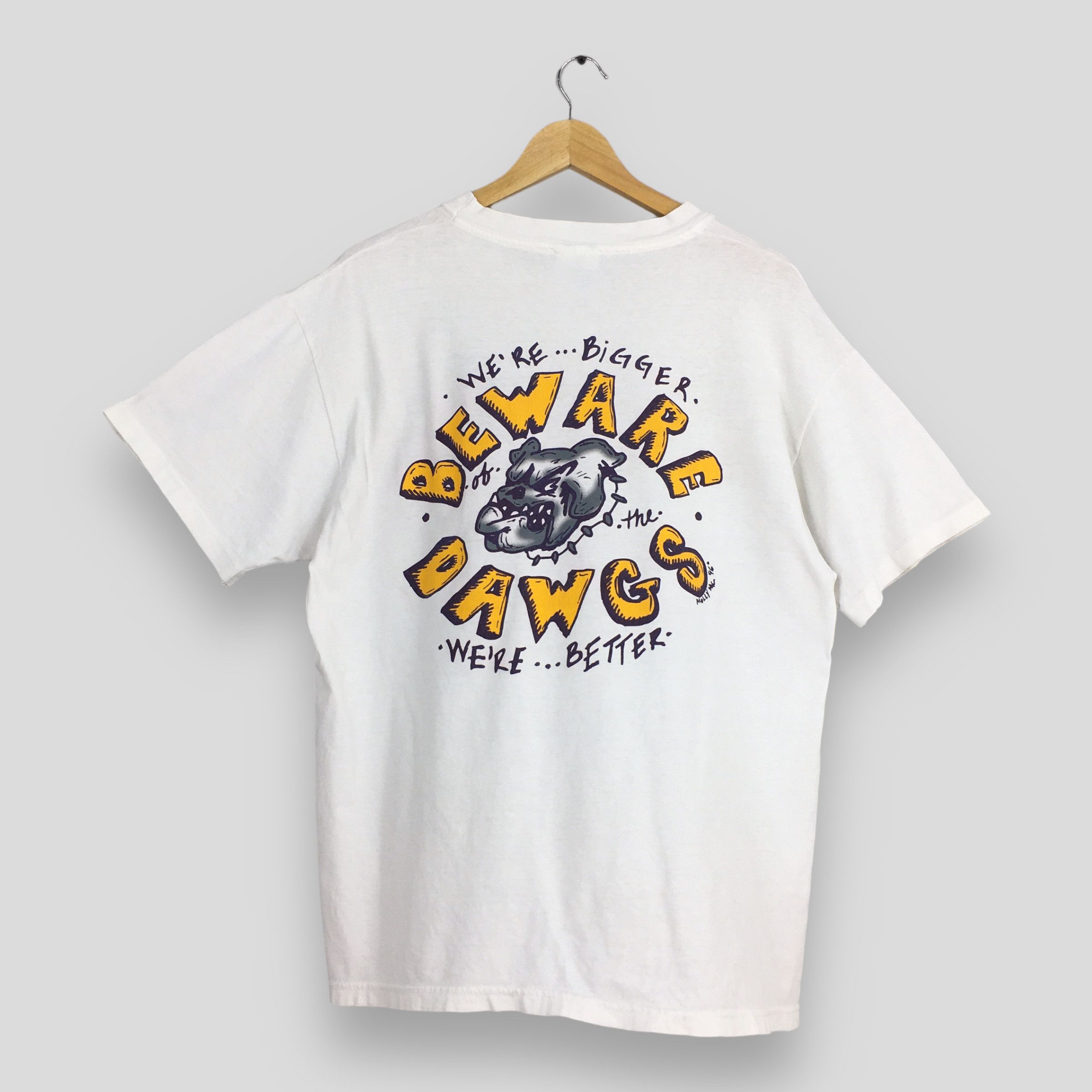 Big Dogs Vtg the Grandville Bulldogs Beware The Dawg T shirt L Size US L / EU 52-54 / 3 - 1 Thumbnail