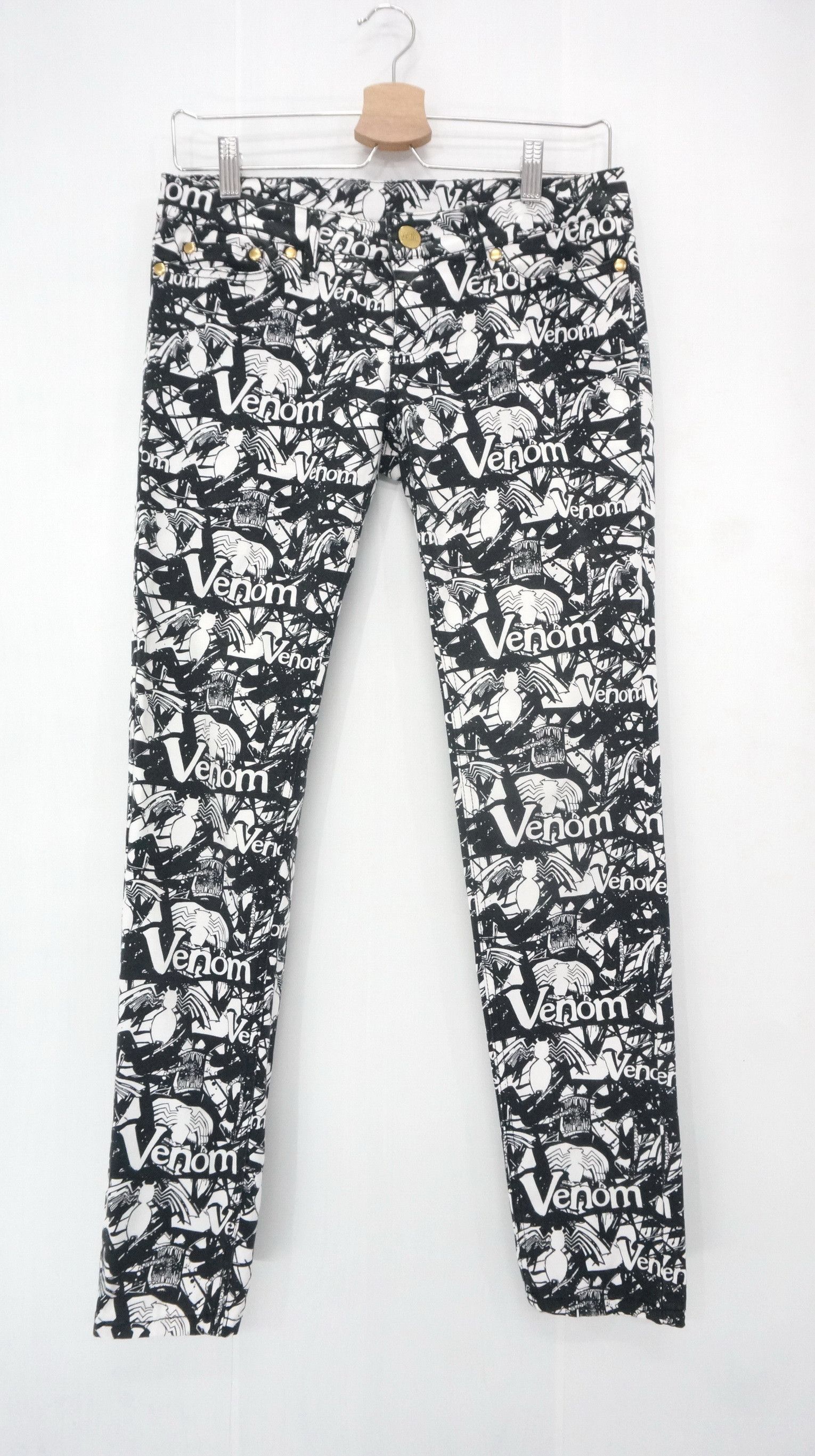 Marvel Comics Marvel VENOM Skinny Women Pants Size 29" - 2 Thumbnail