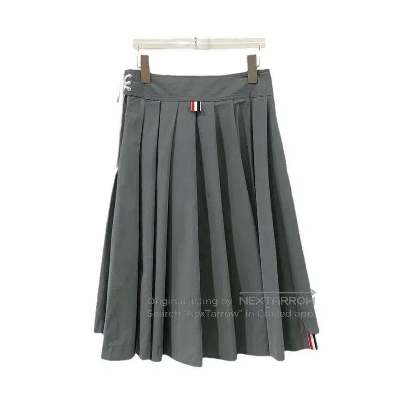 Thom Browne Thom Browne Gray Cotton Women's Skirt . Size 23" - 2 Thumbnail