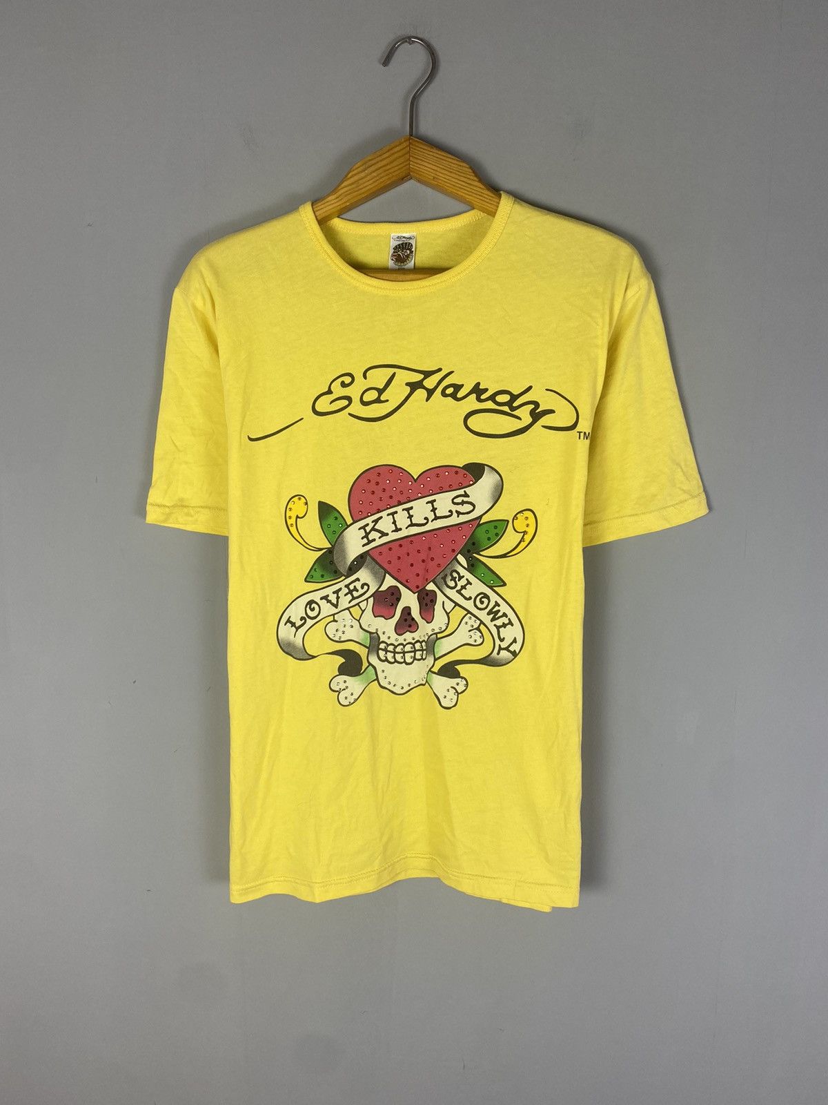 Ed Hardy Vintage Ed Hardy tee T-shirt polo big logo Size US L / EU 52-54 / 3 - 1 Thumbnail