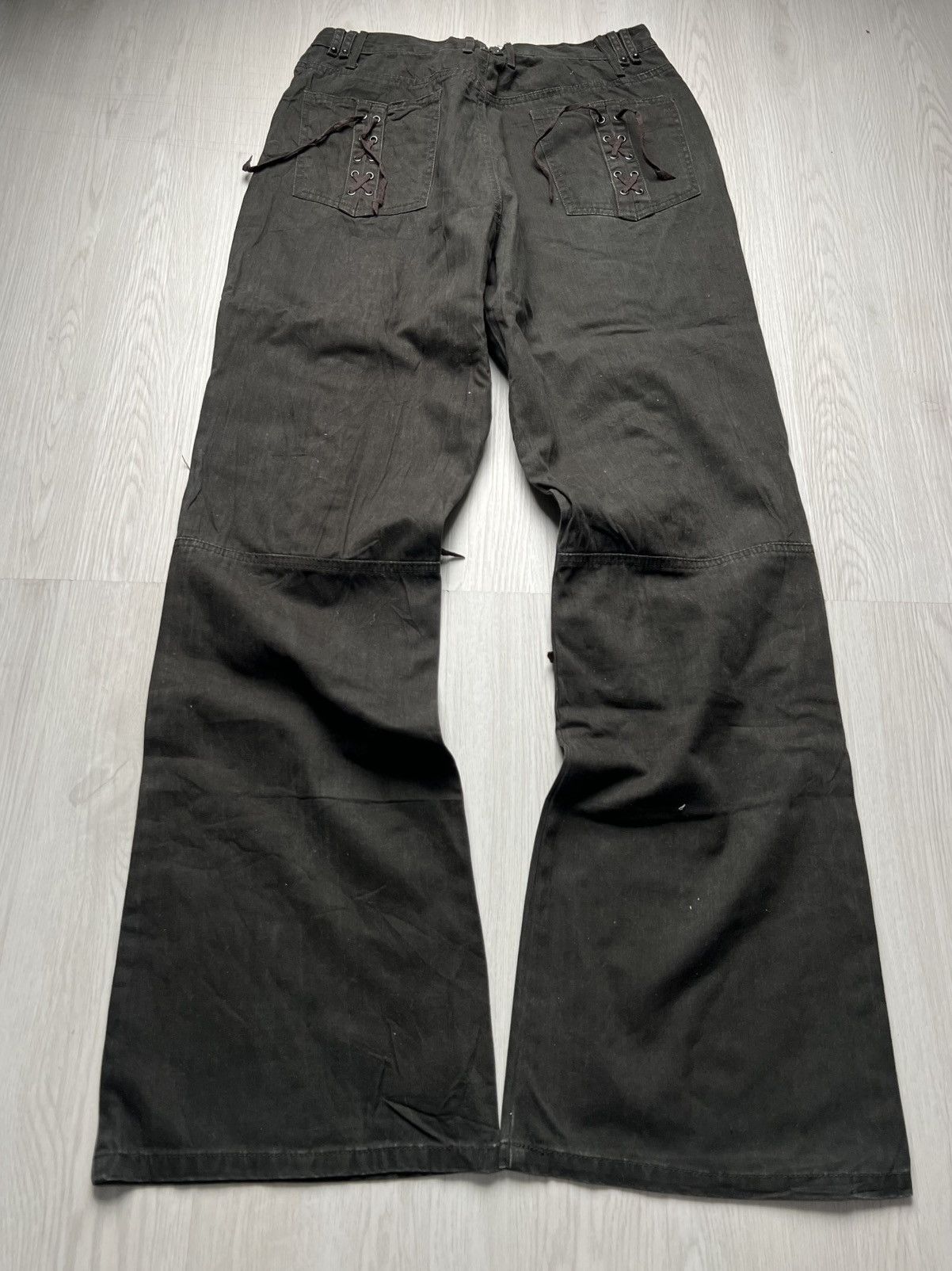 In The Attic In The Attic Lace Up Flared Pants Lgb I6w9 Style Size US 29 - 3 Thumbnail