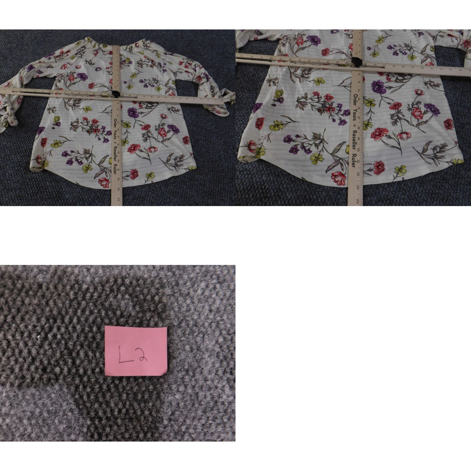 Ralph Lauren Lauren Ralph Lauren Blouse Womens Medium White Floral 3/4 Sleeve Peasant Top Shirt Womens M White Floral 3/4 Sleeve Peasant Top Size M / US 6-8 / IT 42-44 - 9 Thumbnail