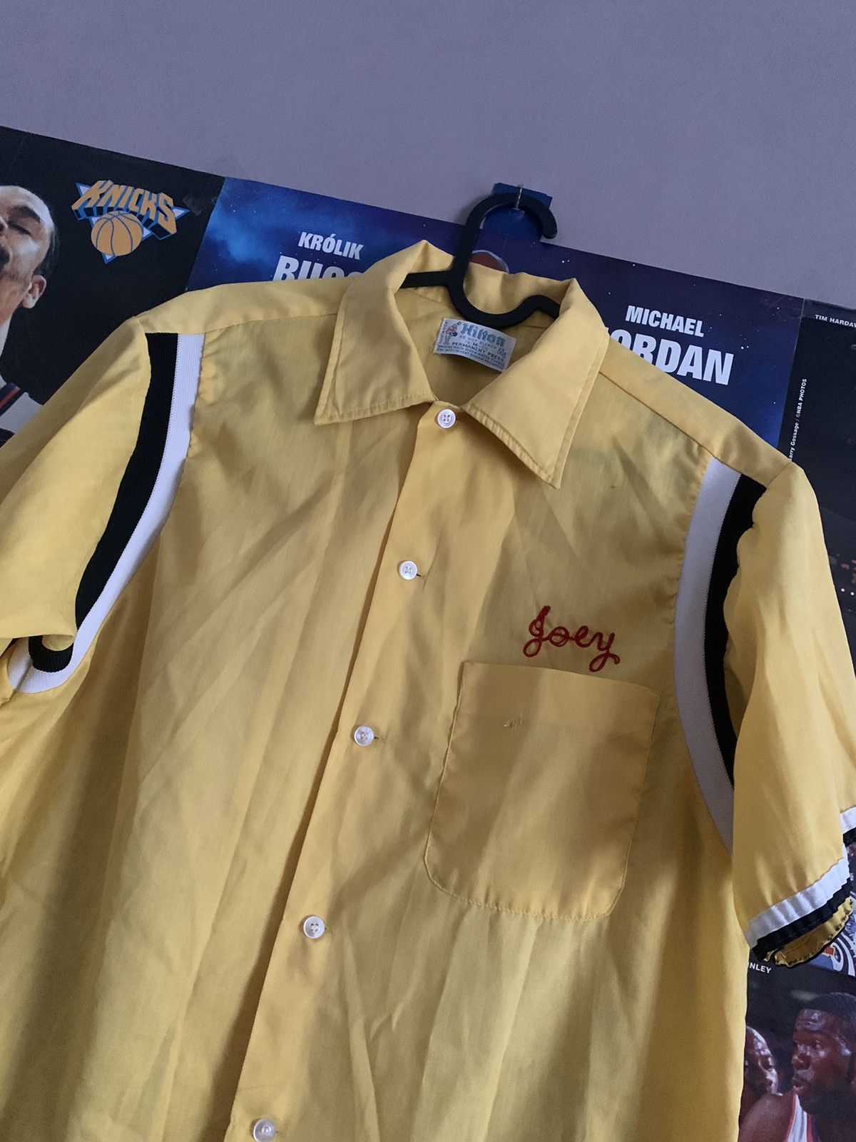 Vintage 60s/70s Vintage Hilton „Harmswood Stables” Bowling Shirt Size US M / EU 48-50 / 2 - 2 Thumbnail