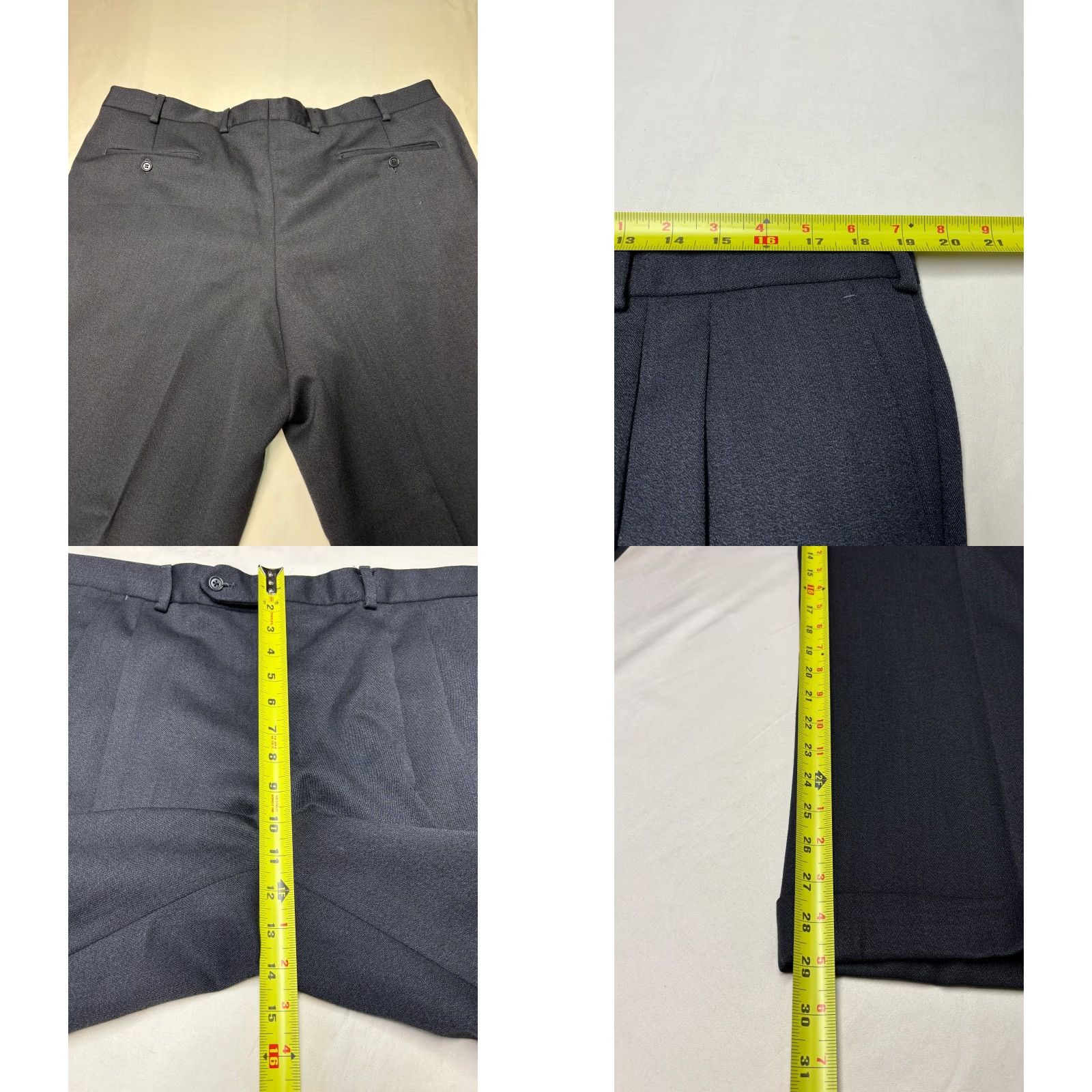 Lubiam Lubiam 1911 Mens Charcoal Gray Virgin Wool Pleated Cuffed Dress Pants W38xL29 Pants Dress Wool Gray Solid 90s? Size US 38 / EU 54 - 8 Thumbnail