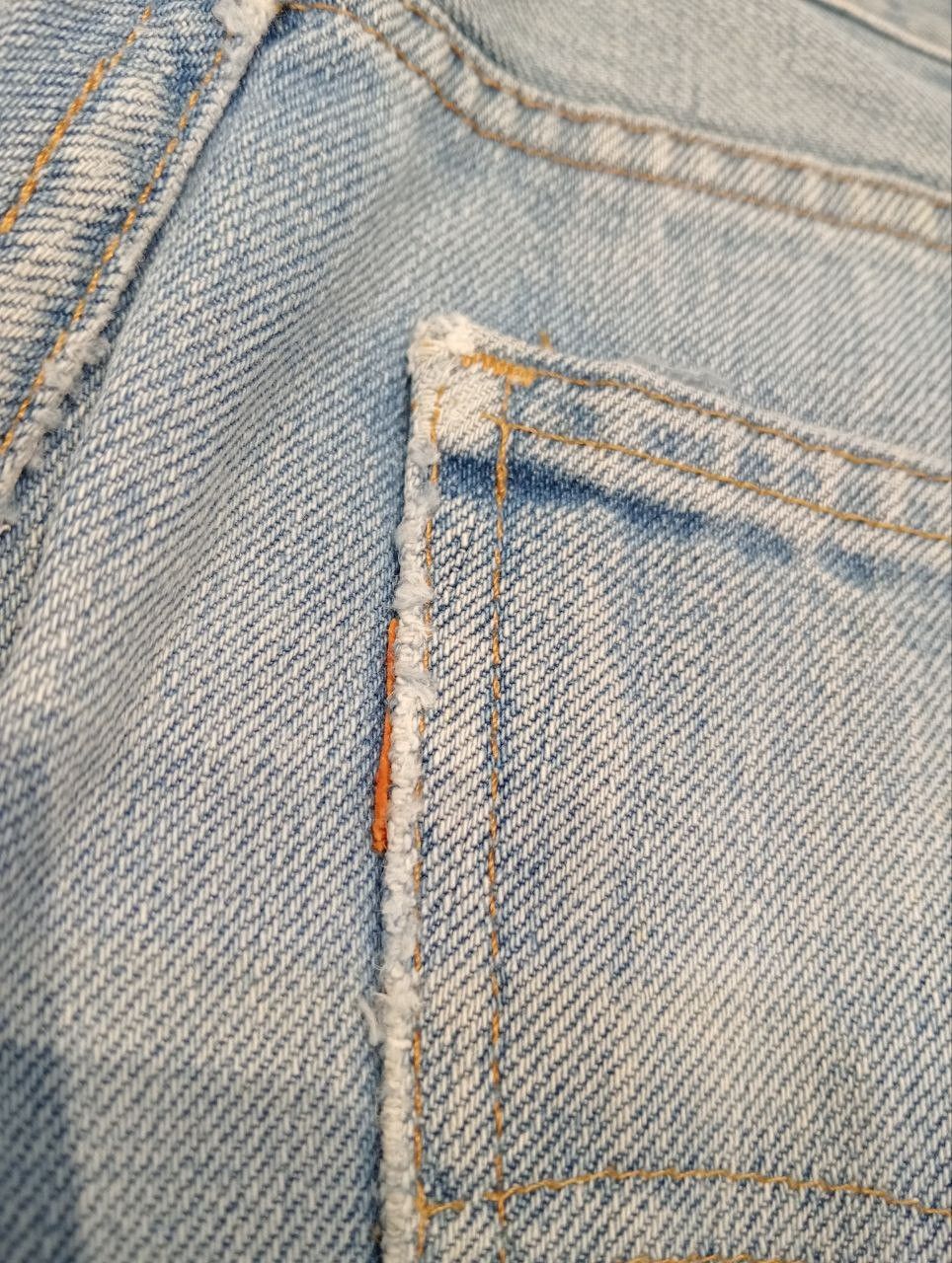 Levi's Vintage Clothing LEVI'S VINTAGE ORANGE TAG BLUE DENIM FLARED PANTS Size US 31 - 13 Thumbnail