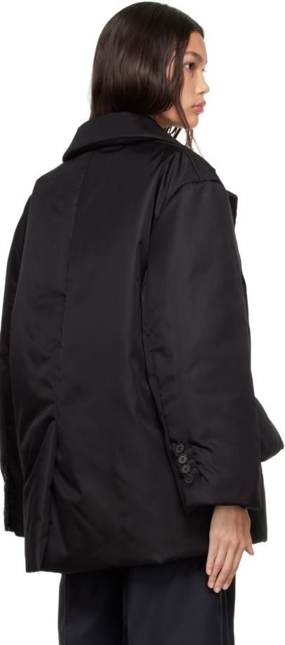 Prada Black Re-Nylon Padded Down Blazer Jacket Size M / US 6-8 / IT 42-44 - 4 Thumbnail
