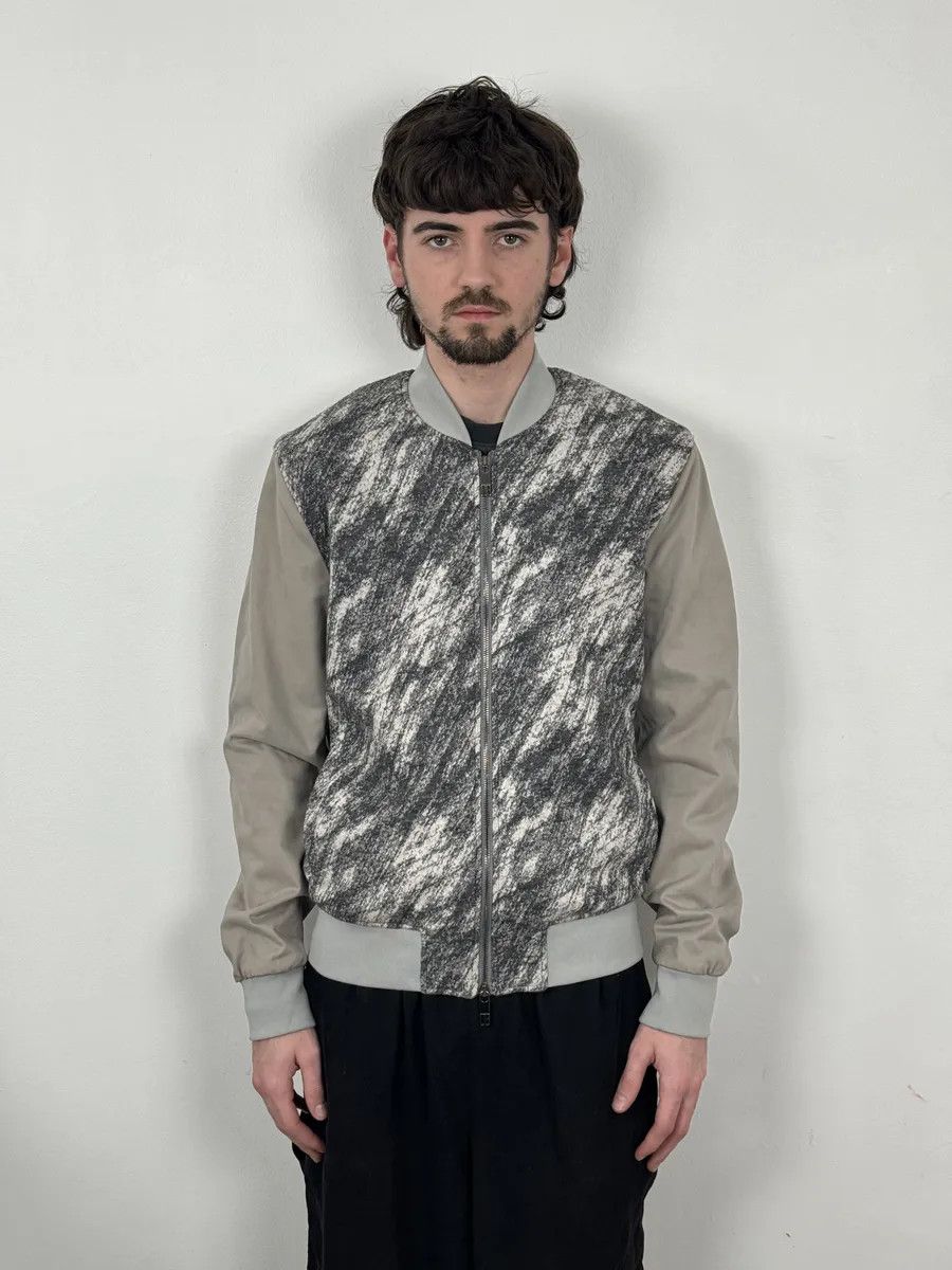 Dirk Bikkembergs 2010s Bikkembergs Abstract Black & Beige Bomber Jacket Size US M / EU 48-50 / 2 - 2 Thumbnail