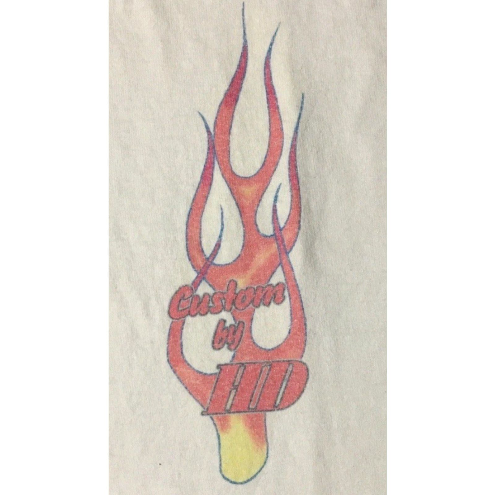 Harley Davidson Vtg 90s Harley-Davidson Tank Top Boxy Fit L XL White Graphic Tee Biker Grunge USA Vintage 90s Harley Davidson Skull Fans Mens Size US L / EU 52-54 / 3 - 2 Thumbnail