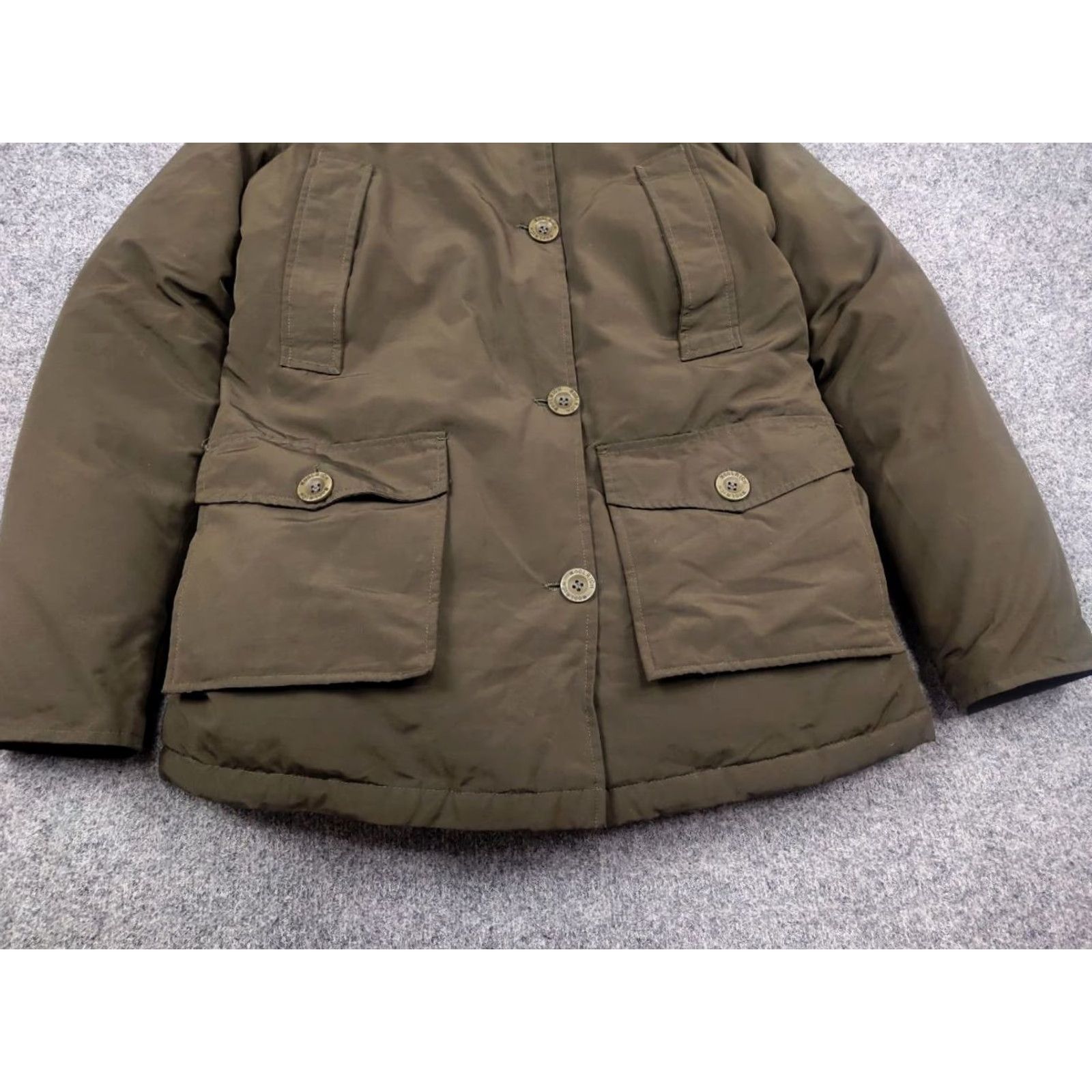 Vintage Woolrich Arctic Parka Womens Jacket Down Hooded 4 Pocket Nylon Shell Green Winter Mid-Length 3 in 1? Size M / US 6-8 / IT 42-44 - 7 Thumbnail