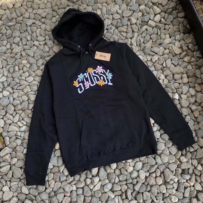 Stussy best sale flower hoodie