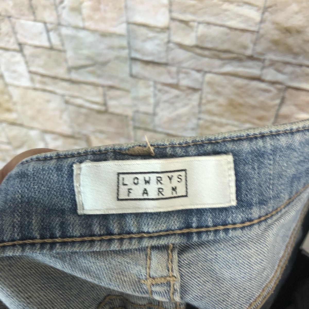LOWRYS FARM Lowrys Farm sashiko patchwork Blue Denim Pants #A75 Size US 30 / EU 46 - 21 Thumbnail