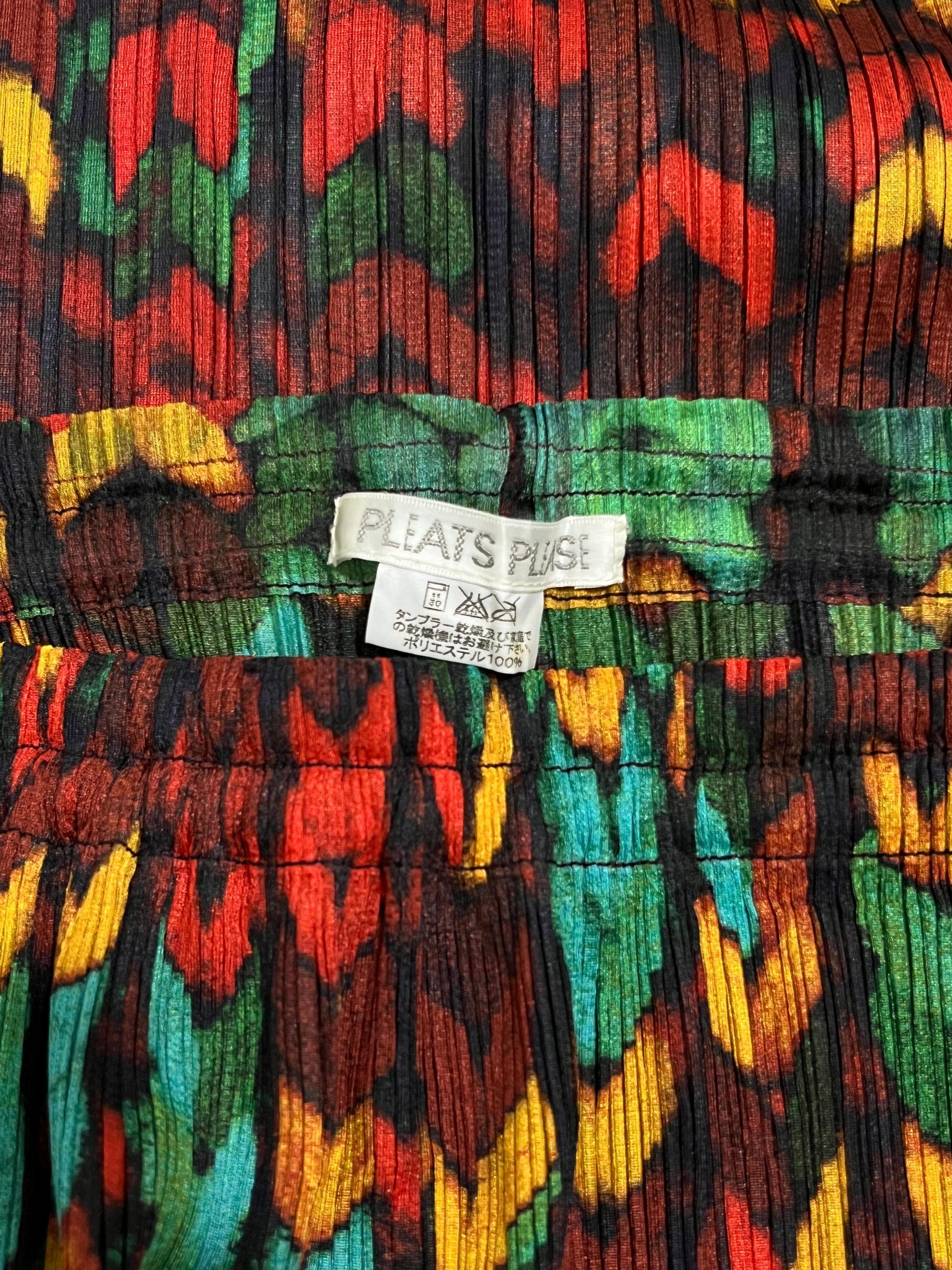 Pleats Please Issey Miyake Pleats Please Issey Miyake Multicolor Maxi Skirt Size 23" - 7 Thumbnail