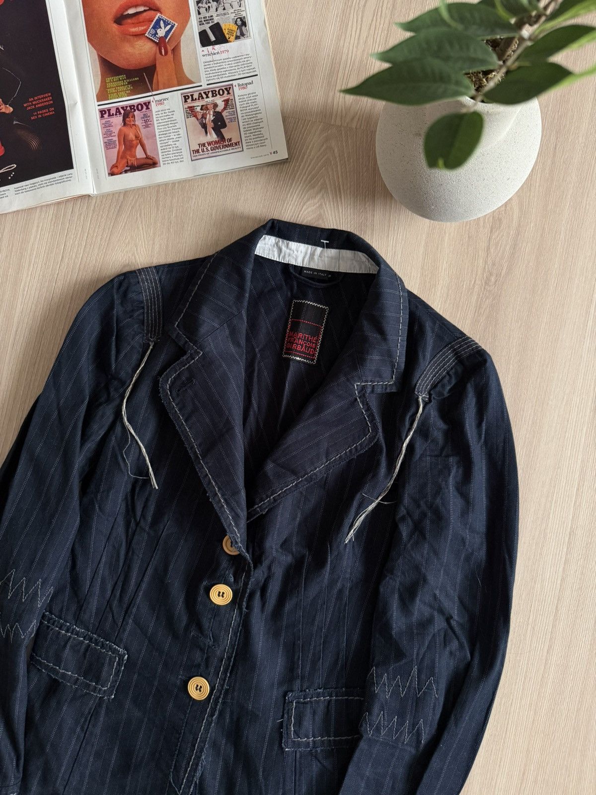 Marithe + Francois Girbaud Vintage Marithe + Francois Girbaud Japanese Blazer Size M / US 6-8 / IT 42-44 - 3 Thumbnail