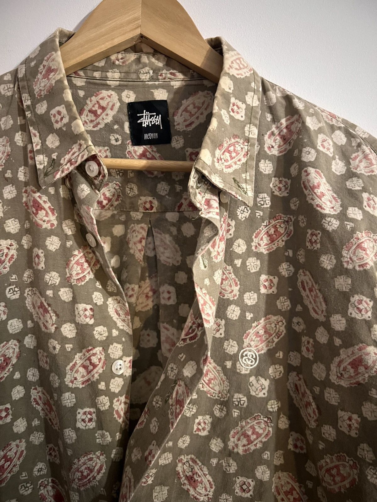 トップス Stussy Crocodile Print Silk Shirt Stussy Stussy Crocodile Print Silk Shirt | Grailed