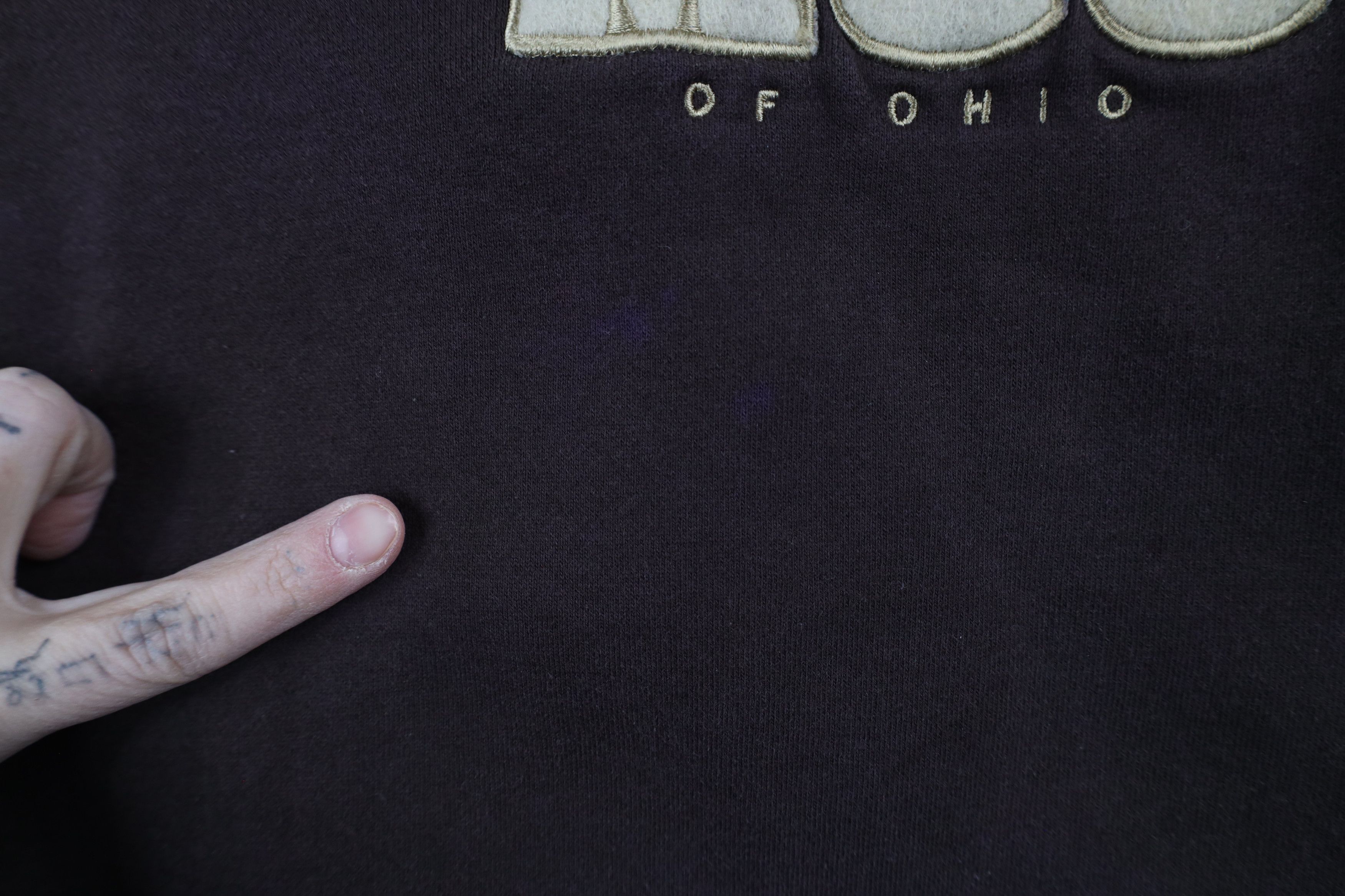 Vintage Vintage 90s College of Ohio Crewneck Sweatshirt Brown Size US XL / EU 56 / 4 - 5 Thumbnail