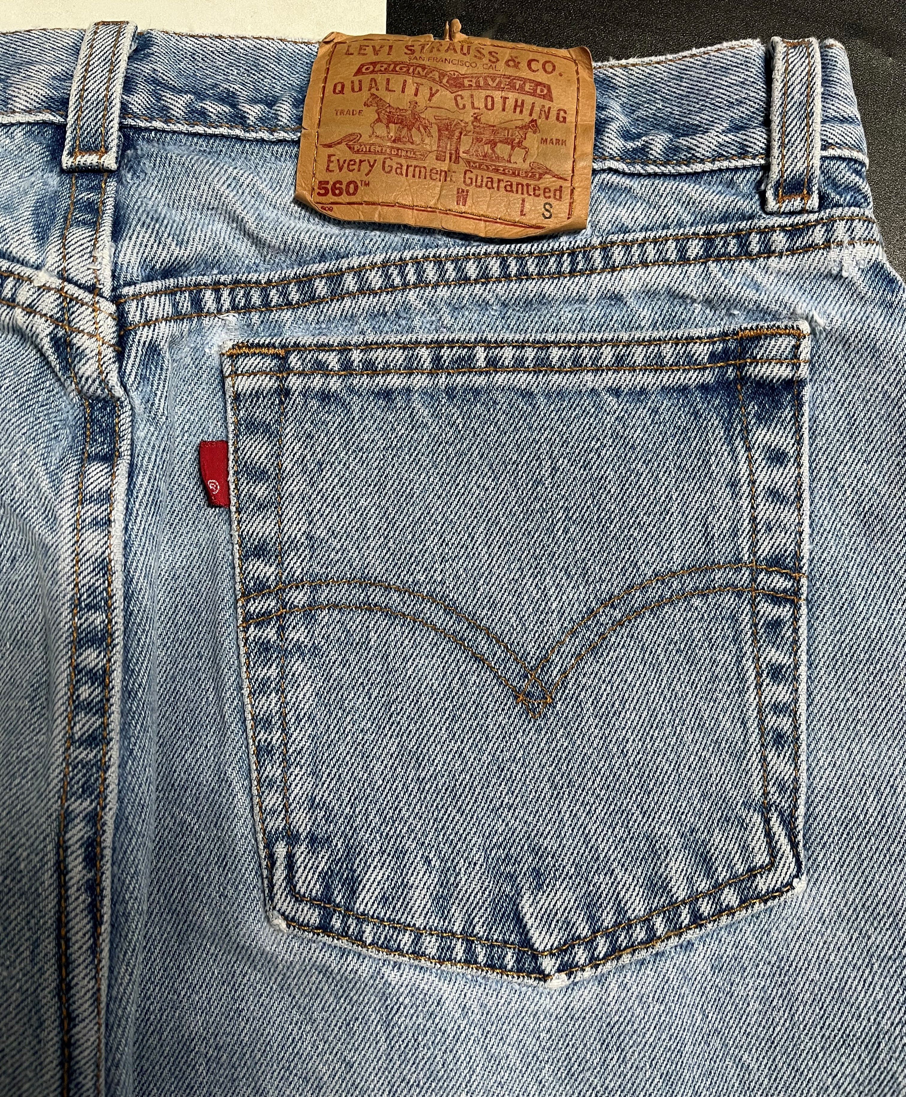Levi's Vintage Levis 560 Loose Fit Straight Leg Jeans -L194 Size US 33 - 8 Thumbnail