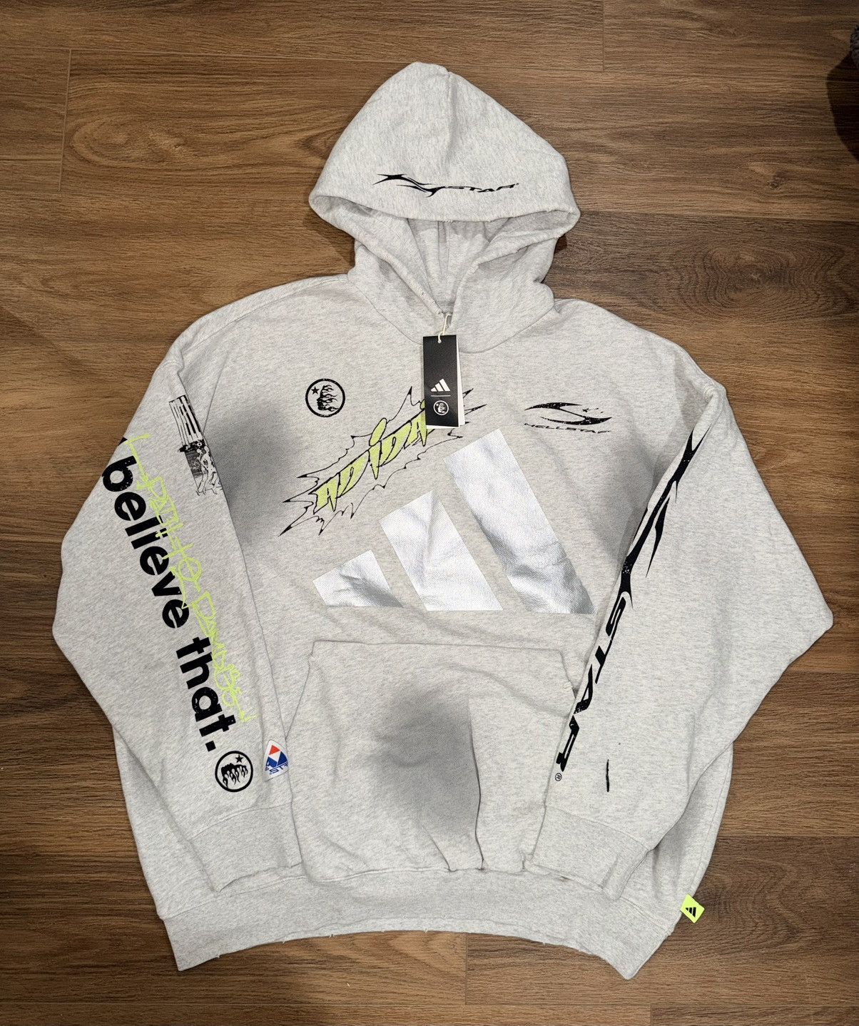 HELLSTAR Hellstar × Adidas x AE LA EXCLUSIVE Hoodie sz XL Size US XL / EU 56 / 4 - 1 Thumbnail