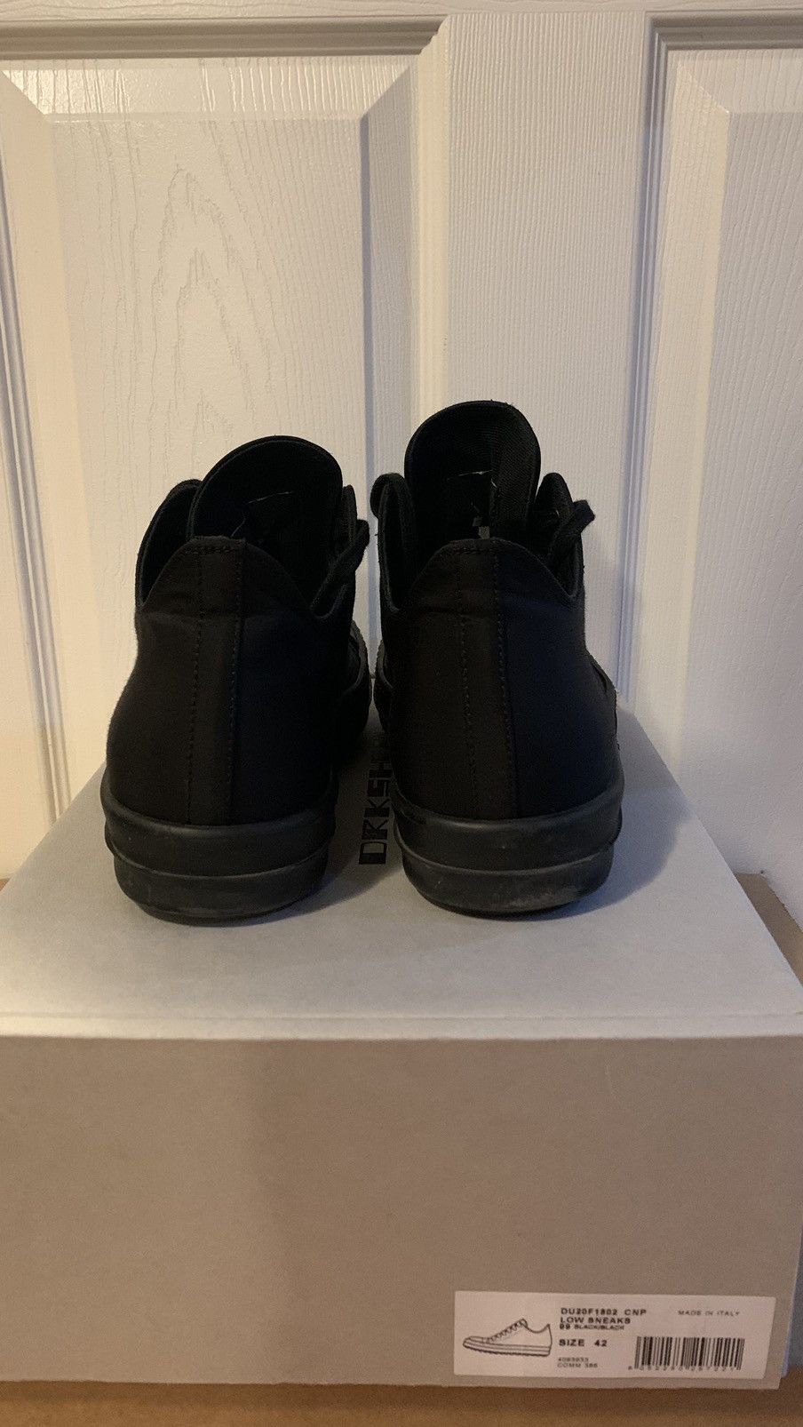 Rick Owens Drkshdw Rick Owens Drkshdw Ramones canvas black size 42 Size US 9 / EU 42 - 3 Thumbnail