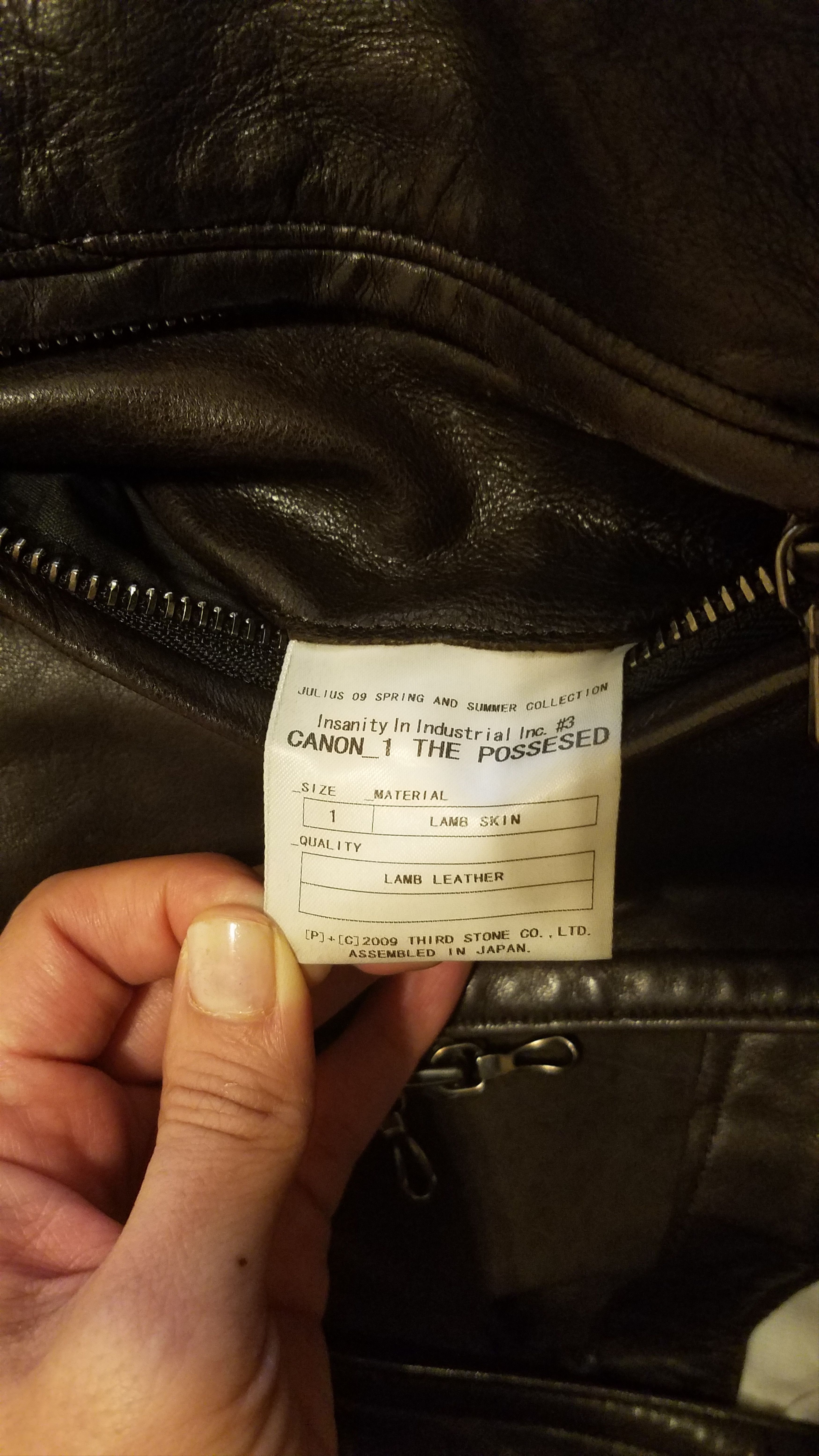Julius SS2009 "CANON_1 THE POSSESSED " Lamb Leather jacket Size US S / EU 44-46 / 1 - 8 Thumbnail