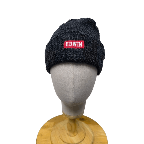 Japanese Brand 💥 Edwin jeans japan iconic logo beanie hat Size ONE SIZE - 1 Thumbnail