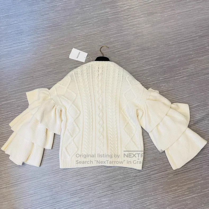 Valentino Valentino White sweater Size M / US 6-8 / IT 42-44 - 6 Thumbnail