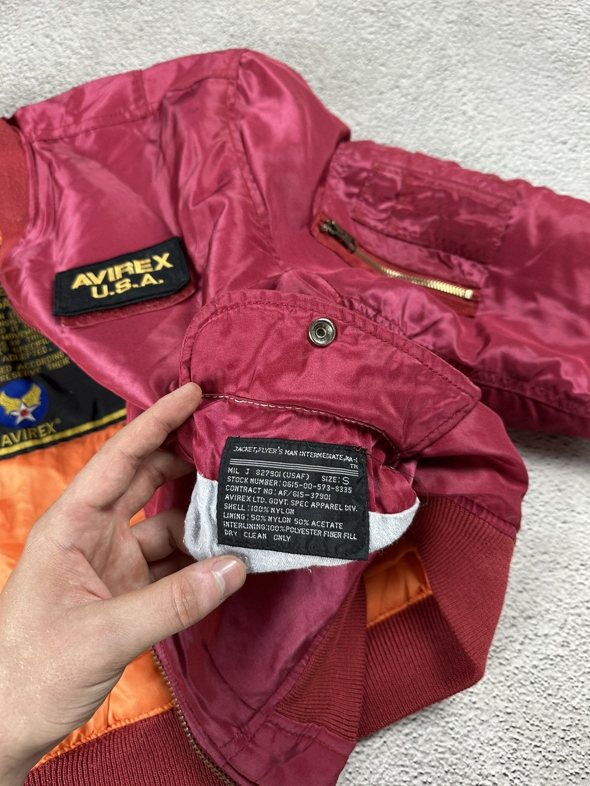 Avirex Avirex Type Equipment Flight Bombers MA-1 Flyers USA Style Size US M / EU 48-50 / 2 - 15 Thumbnail